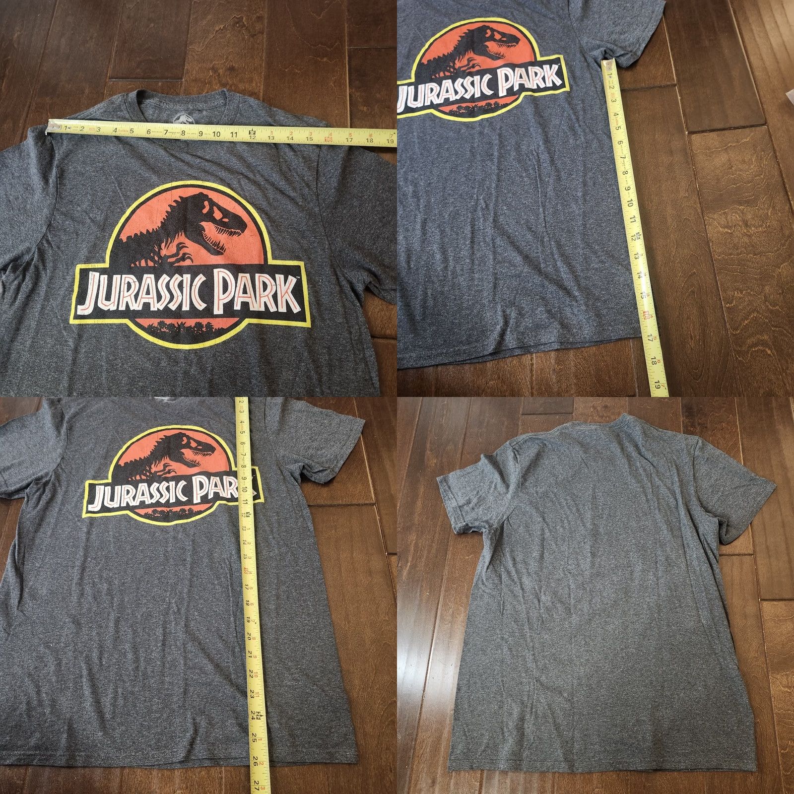 Vintage Jurassic Park Jurassic World Logo T Shirt Mens M Gray Graphic Tee Size US M / EU 48-50 / 2 - 8 Thumbnail