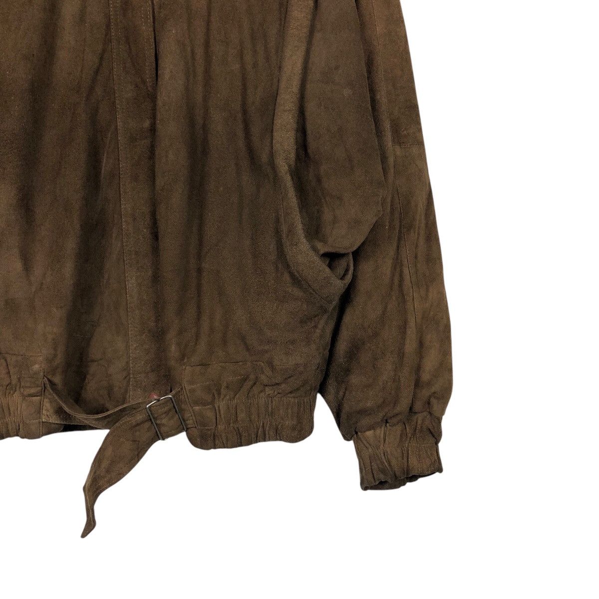 Genuine Leather 📌Vintage Fly Bomber Jacket Leather Danna Issey Miyake Size US M / EU 48-50 / 2 - 6 Thumbnail