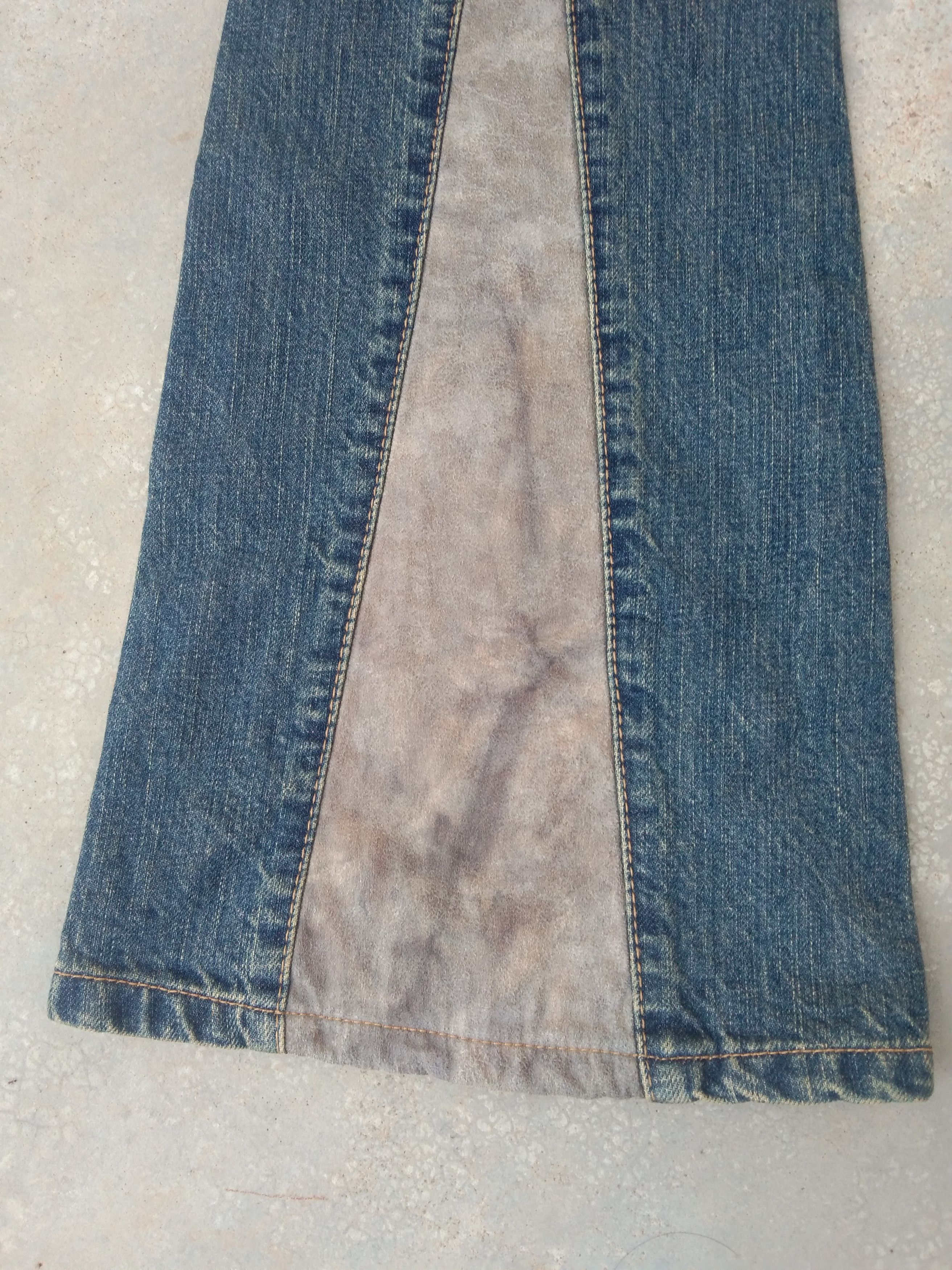 If Six Was Nine × Japanese Brand × Vintage Vintage Boot Cut Morgan Homme Distressed Flared Jeans 28x32 Size US 28 / EU 44 - 3 Thumbnail