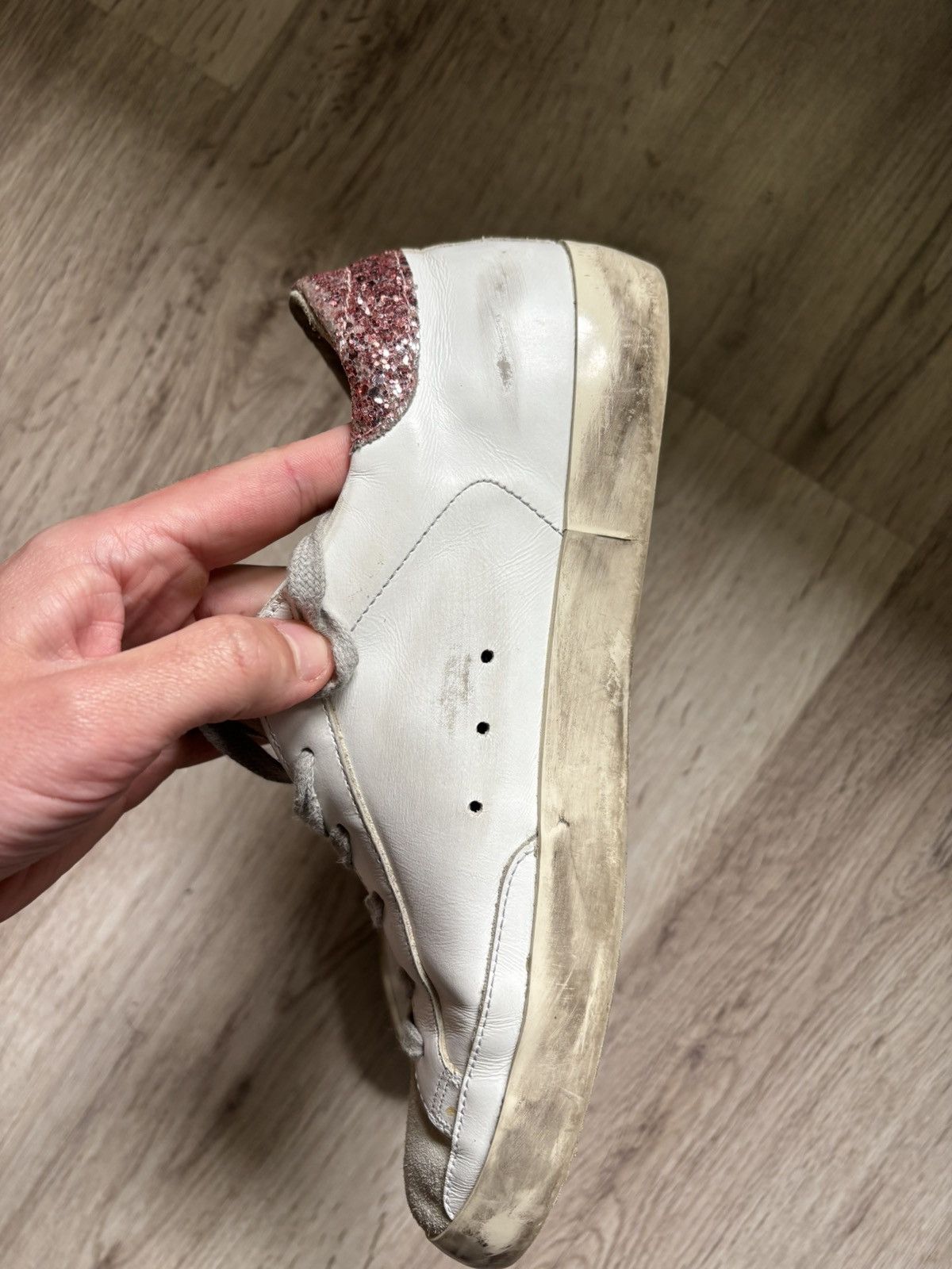 Golden Goose Golden Goose Super-star with Glitter Star EU41 US10 UK8 Size US 10 / IT 40 - 11 Thumbnail