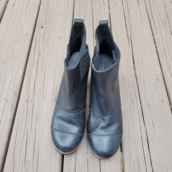 SOREL Sorel Addington Waterproof Black Oiled Leather Studded Chels Size US 10.5 / IT 40.5 - 4 Thumbnail