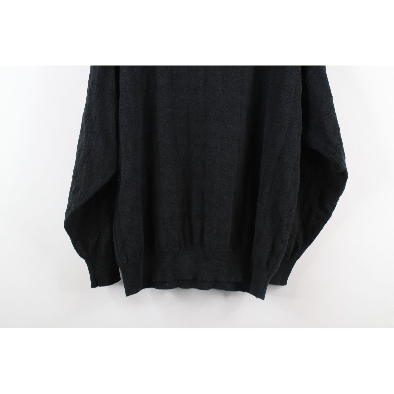 Vintage Vintage 90s Streetwear Distressed Diamond Knit Sweater Size US L / EU 52-54 / 3 - 10 Thumbnail