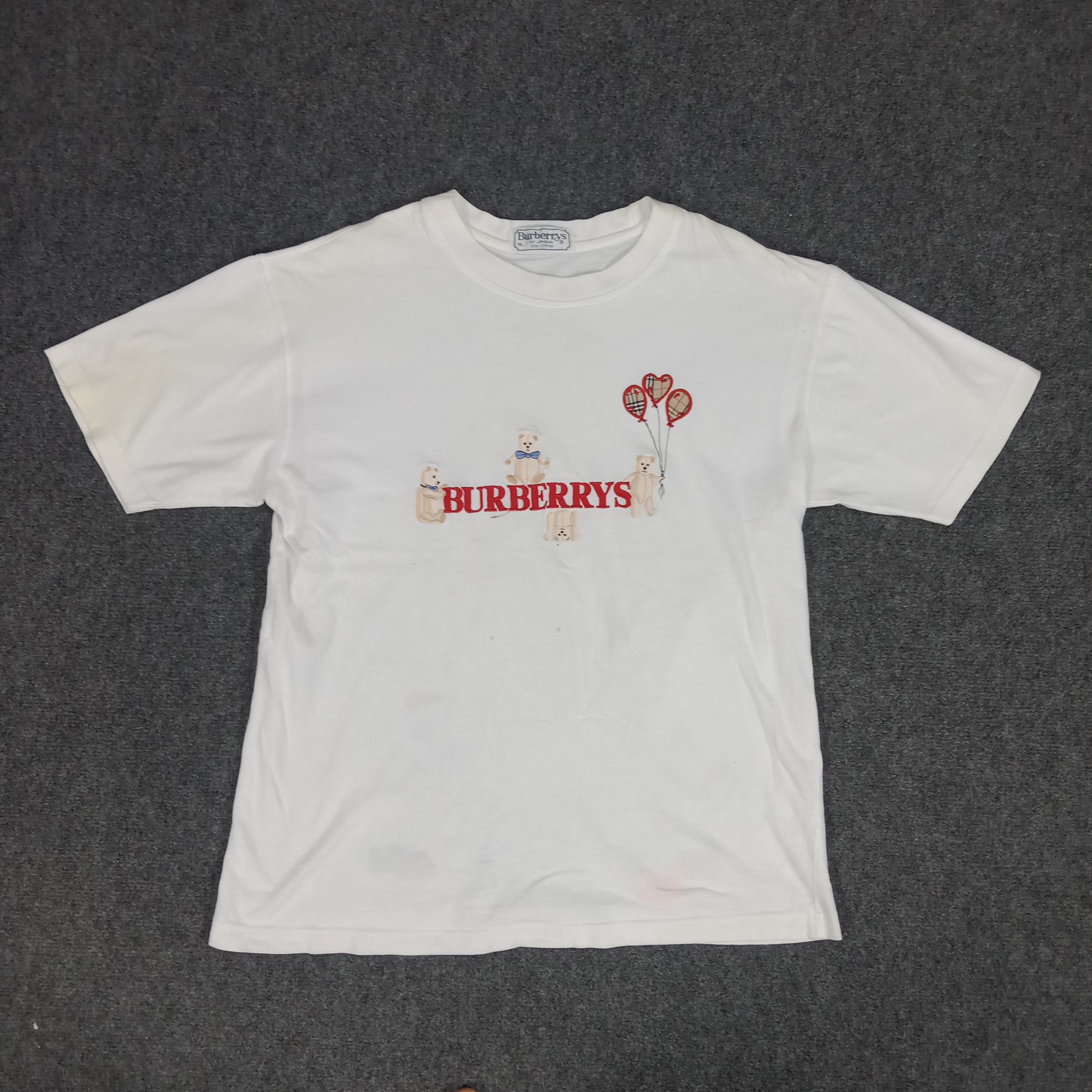 Burberry × Vintage Burberry London Luxury Brand Embroidery Tshirt Size US L / EU 52-54 / 3 - 1 Thumbnail