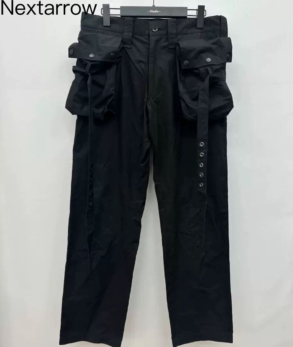 Yohji Yamamoto Yohji Yamamoto Pour tactical defeated strap trousers Size US 32 / EU 48 - 1 Thumbnail