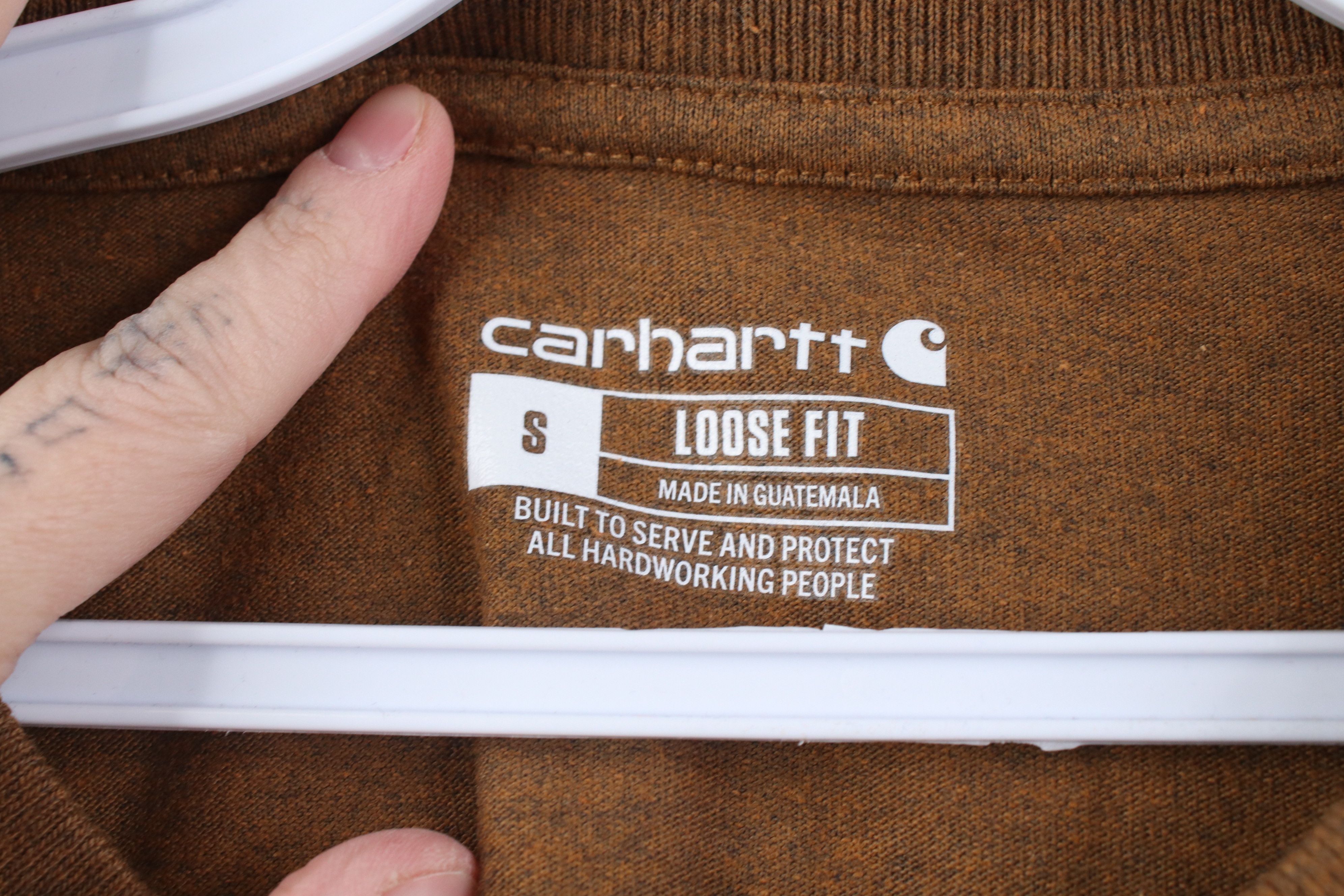 Carhartt Deadstock Y2K Carhartt Pocket T-Shirt Oiled Walnut Heather Size US S / EU 44-46 / 1 - 6 Thumbnail
