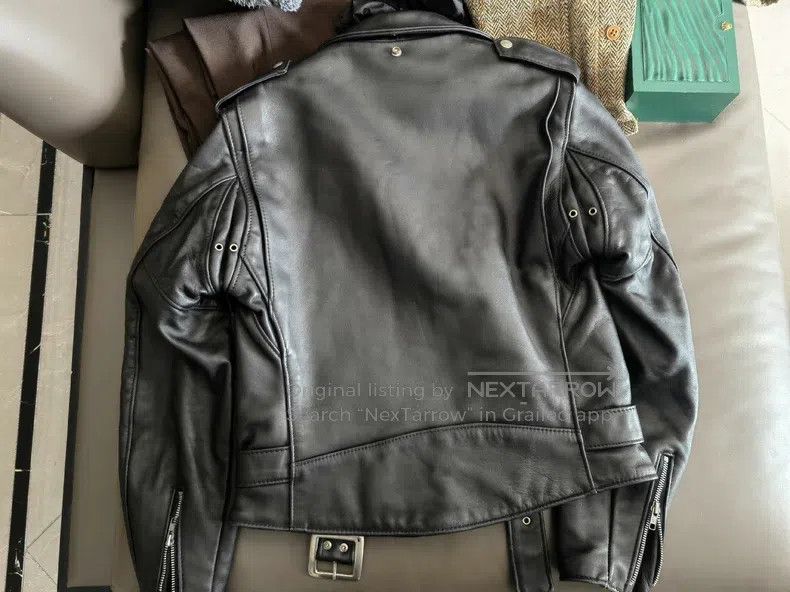 Other Leather biker jacket, heavy cowhide Size US XS / EU 42 / 0 - 2 Thumbnail