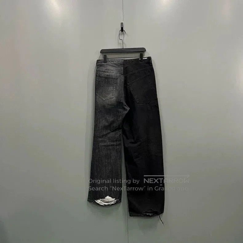 Balenciaga Balenciaga Patchwork Asymmetric Jeans. Size US 26 / EU 42 - 2 Thumbnail
