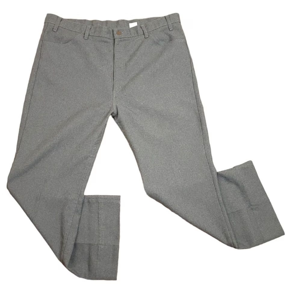 Levi's VINTAGE Levi's Gray Bootcut Western Pants Mens Size 44x29 70s Jeans Made In USA Size US 44 / EU 60 - 4 Thumbnail