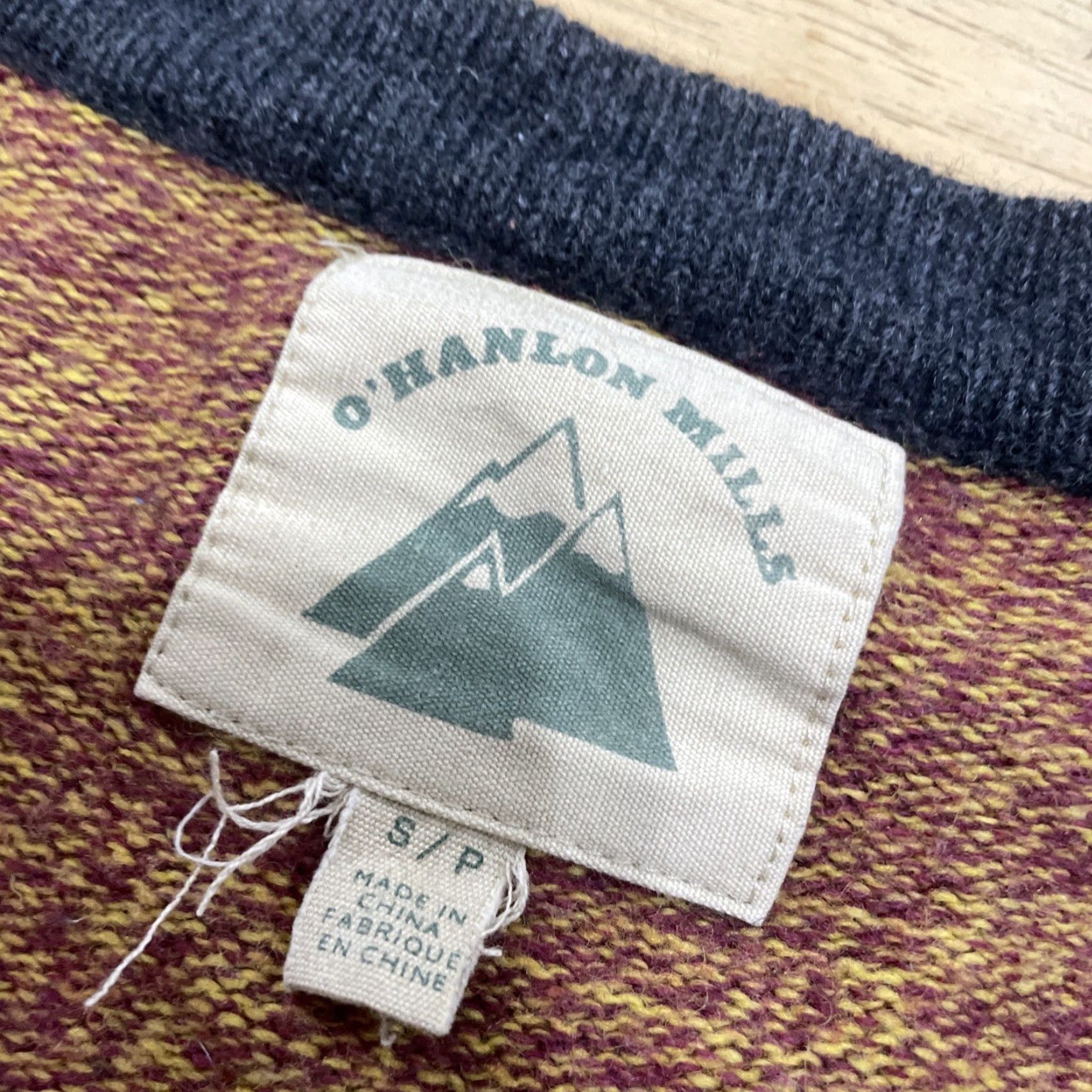 Vintage O'Hanlon Mills Lambs Wool Cardigan Sweater Rust Gray Marled Knit Pockets Men's S Size US S / EU 44-46 / 1 - 6 Thumbnail