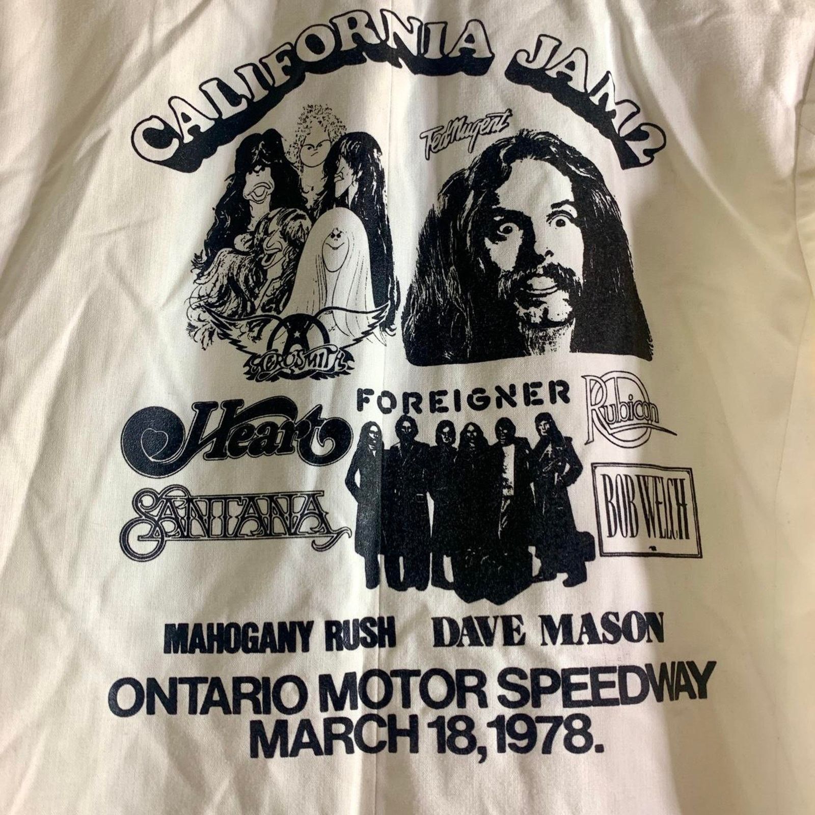 Vintage 1978 AEROSMITH SANTANA California Jam 2 blazer jacket 35S Size 34S - 2 Thumbnail