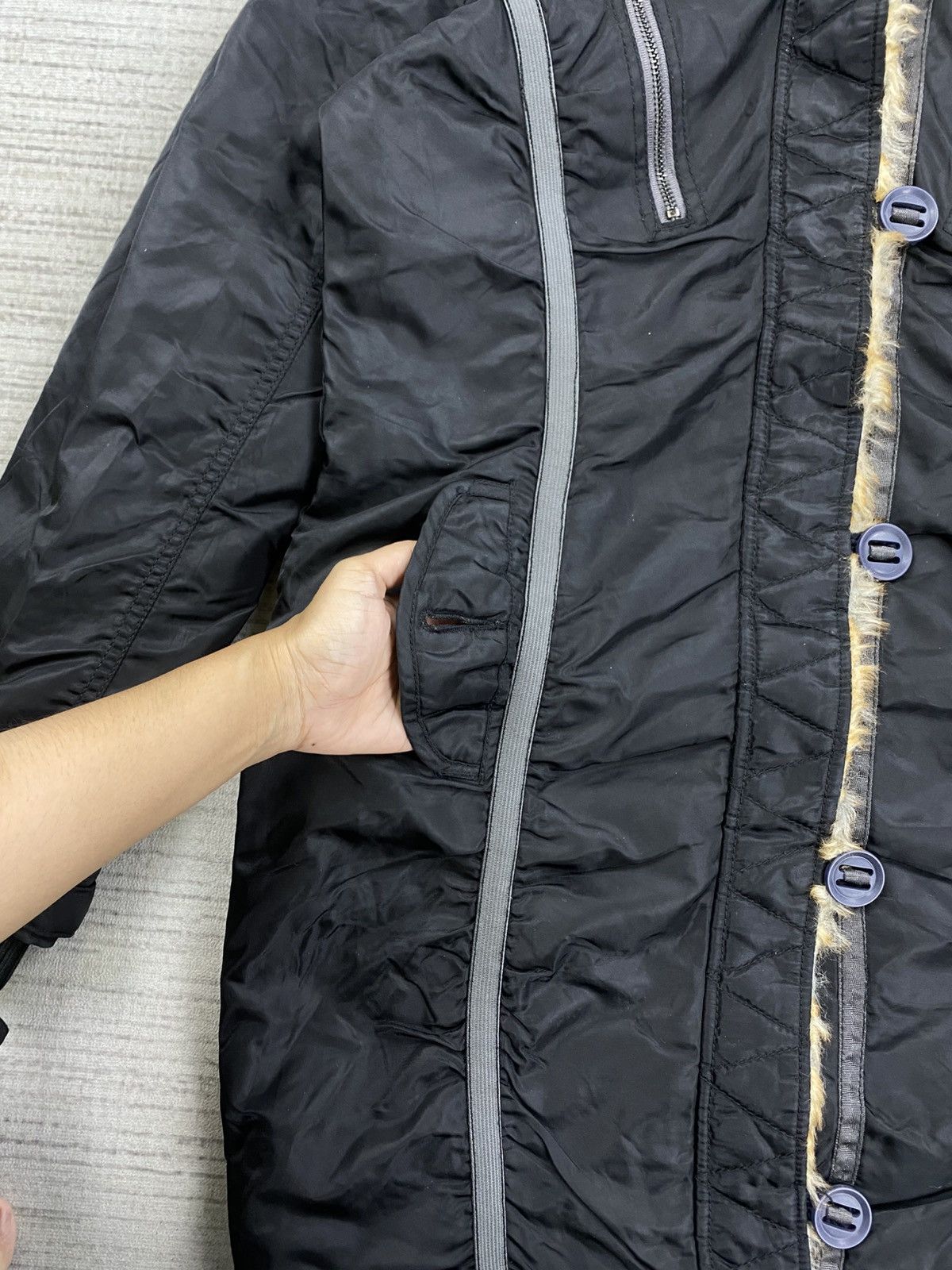 Avirex Vintage Avirex Air Station Faux Fur Hoodie Long Jacket Size US M / EU 48-50 / 2 - 10 Thumbnail