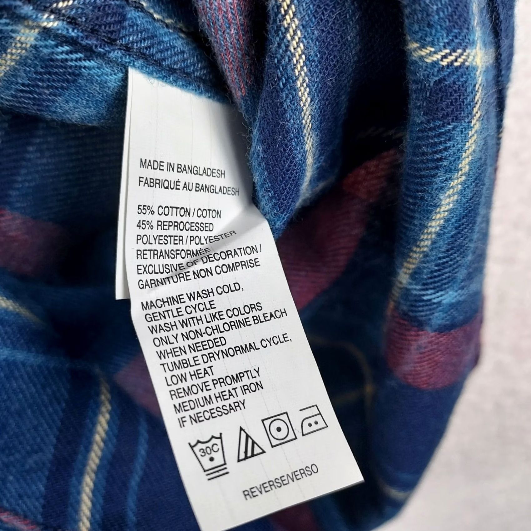 Izod VINTAGE IZOD Men’s Plaid Flannel Shirt Small Blue Red Button-Down Long Sleeve NWT Size US S / EU 44-46 / 1 - 7 Thumbnail