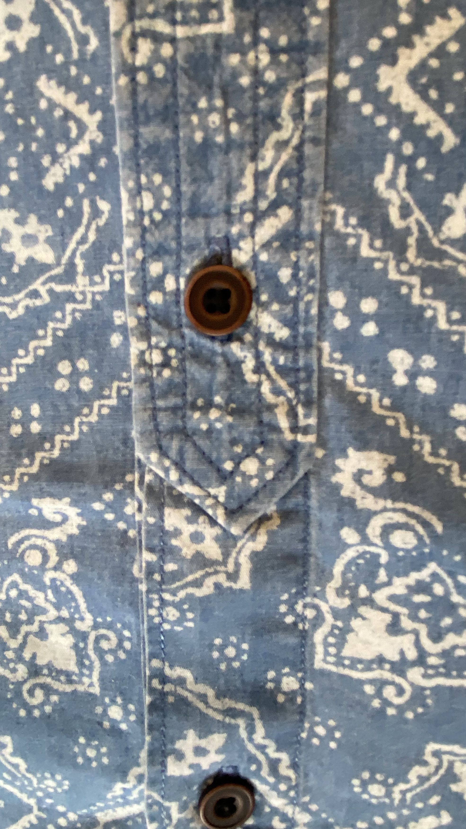 Lucky Brand Lucky Brand True Indigo Collared Shirt XL Size US XL / EU 56 / 4 - 7 Thumbnail