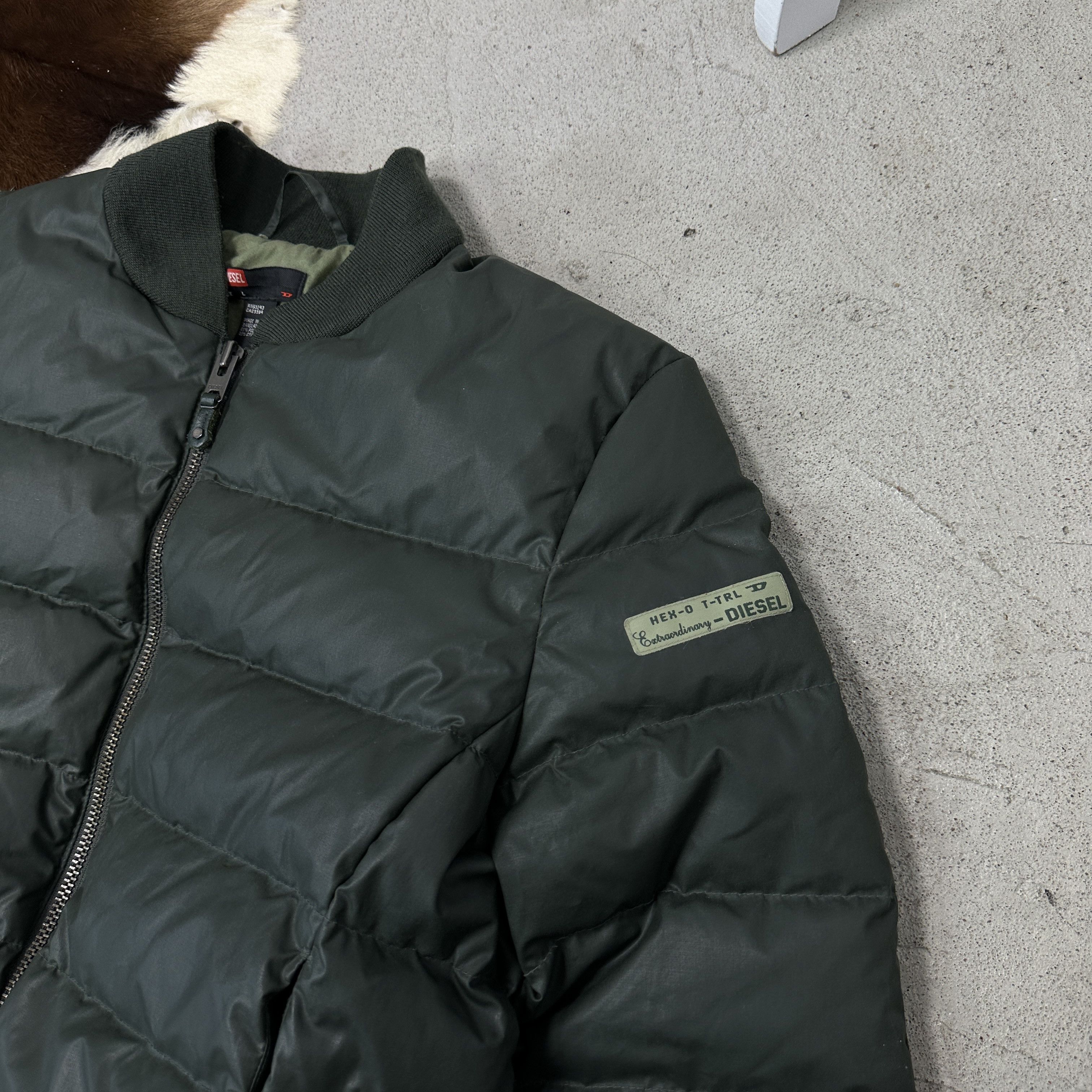 Diesel Vintage Avant-Garde Cropped Diesel Bomber Jacket Y2K Size US L / EU 52-54 / 3 - 2 Thumbnail