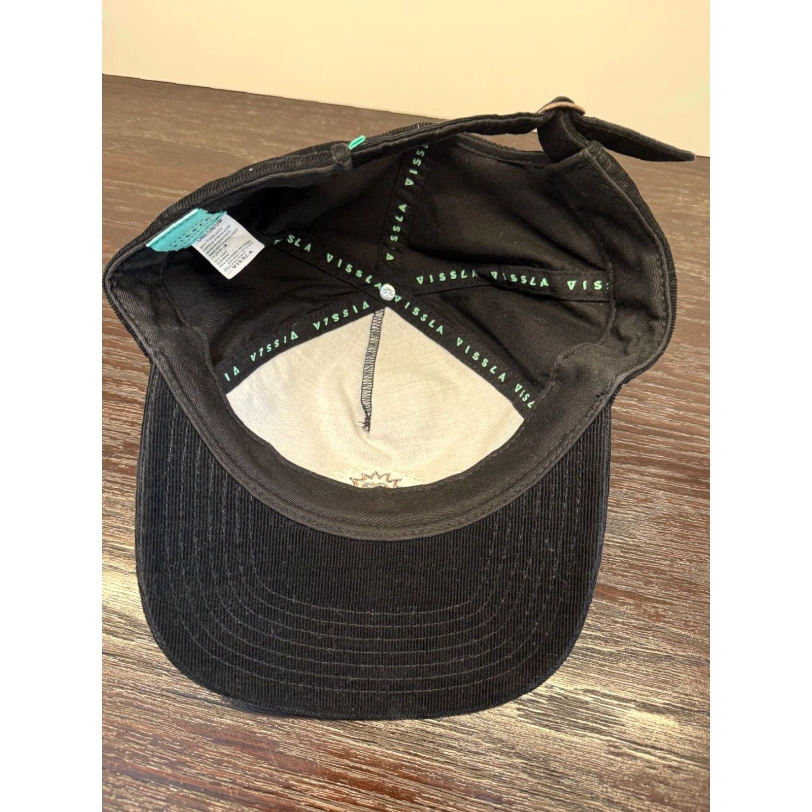 Vissla VISSLA Hat Cap Mens Black One Size Unltd Corduroy Strapback Dad Hike Skate Size ONE SIZE - 6 Thumbnail