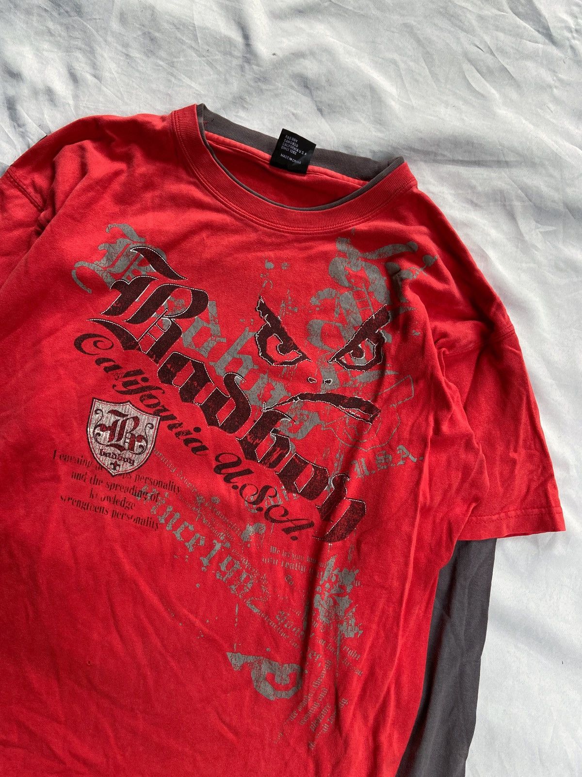 Japanese Brand BADBOY CALIFORNIA USA DOUBLE LAYER LONG SLEEVE Size US L / EU 52-54 / 3 - 2 Thumbnail