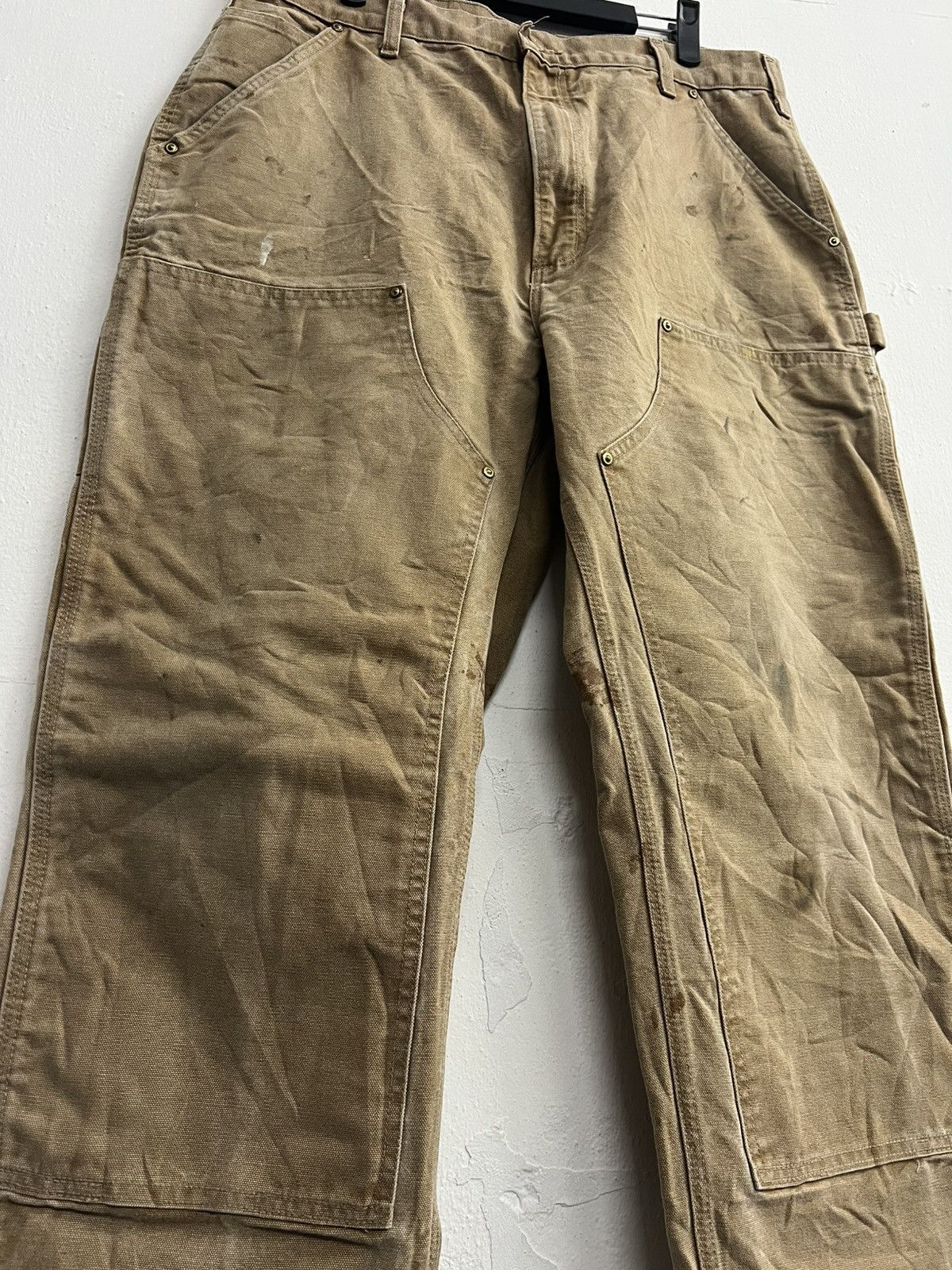 Carhartt × Vintage Vintage Carhartt Double Knee Carpenter Pant Faded Distressed Size US 34 / EU 50 - 4 Thumbnail