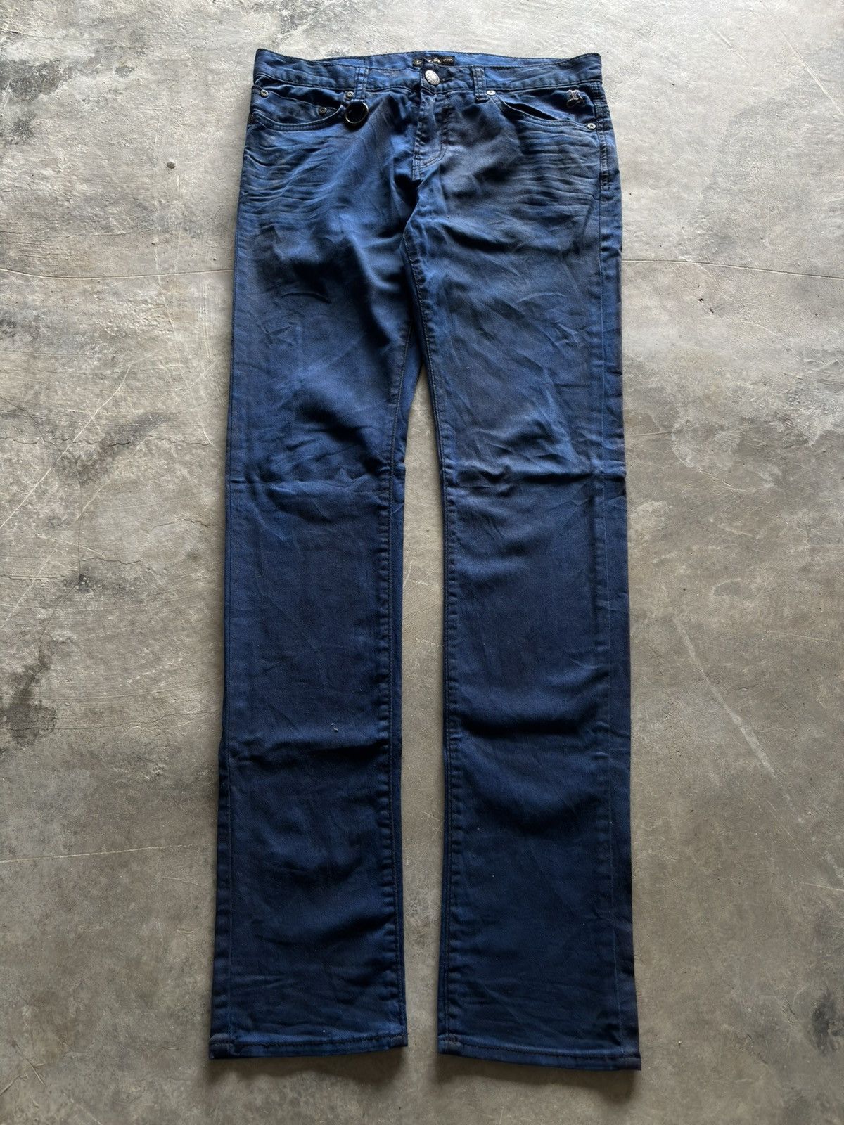 Hysteric Glamour ROEN waxed slim skinny style jeans japanese punk gothic rock Size US 31 - 1 Thumbnail
