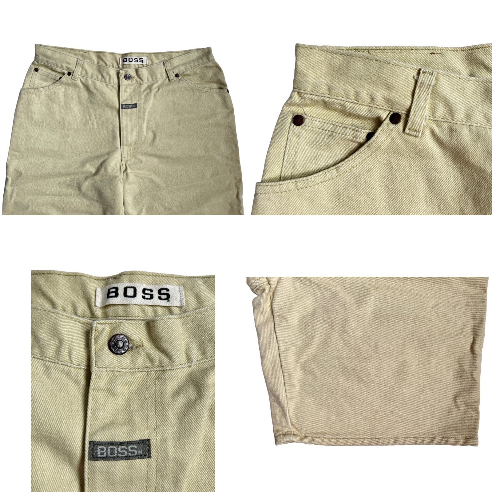 Vintage VINTAGE Boss by IG design relaxed basic jean shorts Mens 38 Beige 90s USA NWT NOS Cotton Denim Regular Jeans/Shorts Mens Size US 38 / EU 54 - 8 Thumbnail