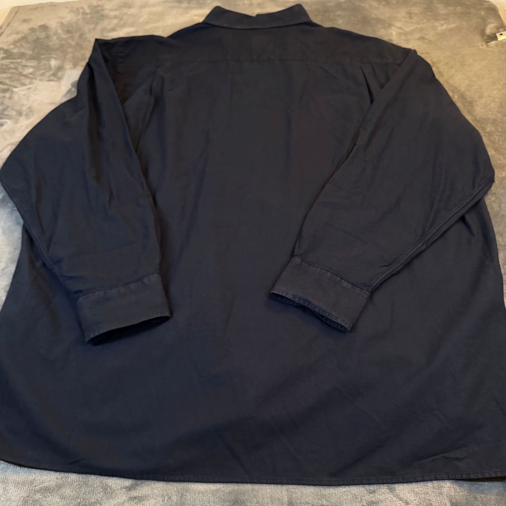 Cremieux VINTAGE Cremieux Black Button-Down Shirt Long Sleeve Cotton Twill 4XT 66in Chest Big & Tall Mens, Classic, Professional, Workwear Size US XXL / EU 58 / 5 - 4 Thumbnail