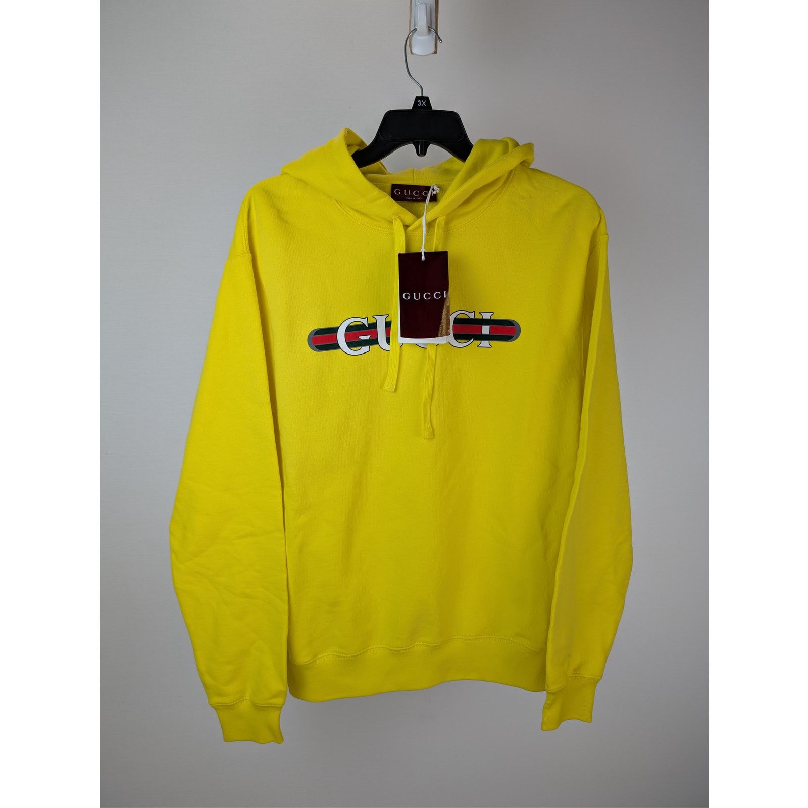 Gucci o1rshd1 Logo Sweatshirt Hoodie in Yellow Size US M / EU 48-50 / 2 - 2 Thumbnail
