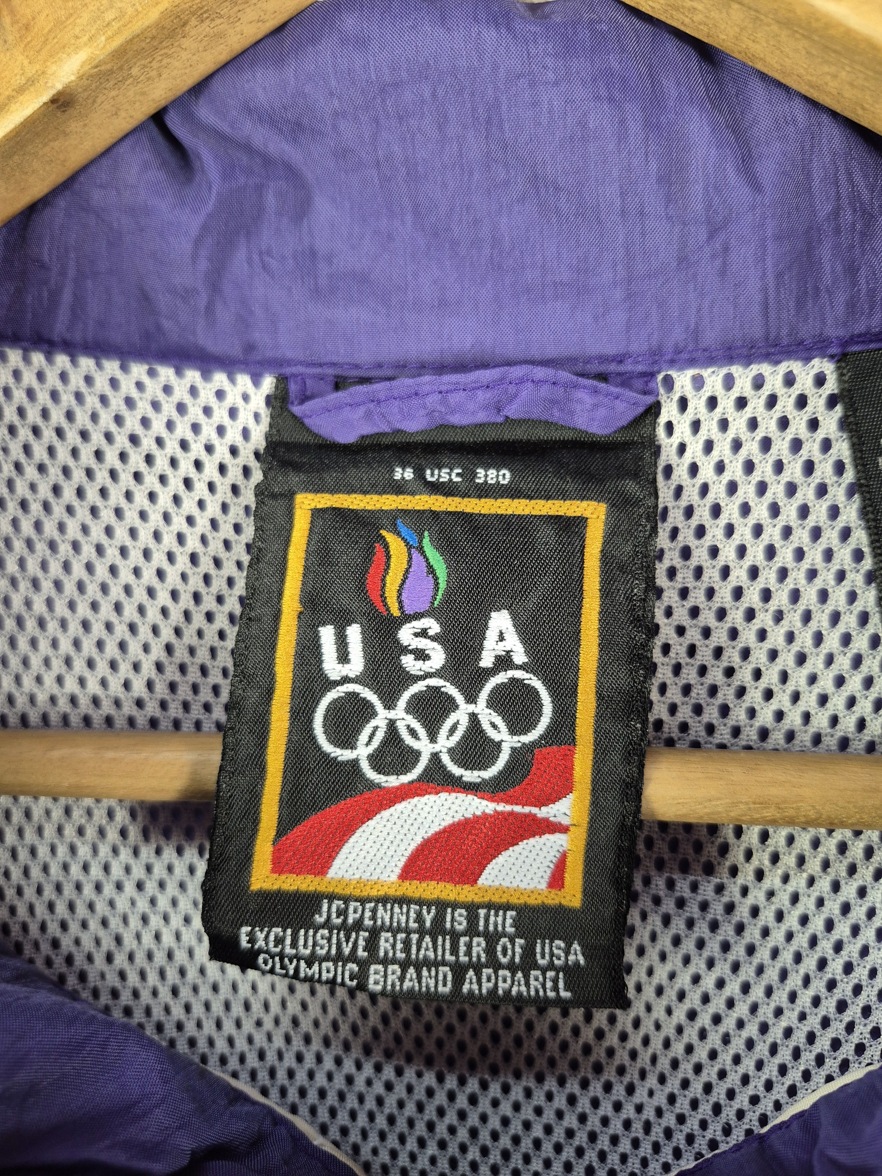 USA Olympics 🔥 JC Penney USA Olympics Windbreaker Nylon Zipper Jacket Size US XL / EU 56 / 4 - 5 Thumbnail