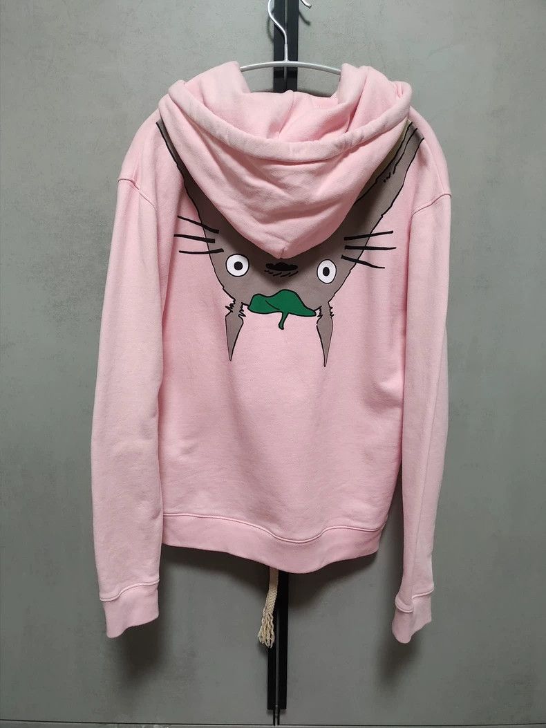 Loewe LOEWE Miyazaki Hayao's Totoro Pink Long-Sleeve Hooded Swea Size S / US 4 / IT 40 - 2 Thumbnail