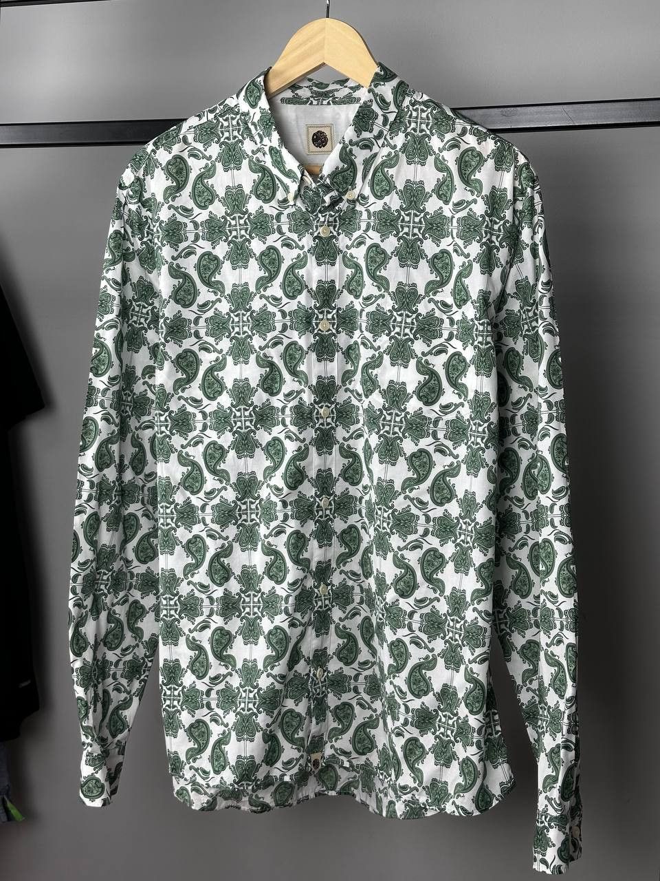 Pretty Green Pretty Green Paisley Patterned Long Sleeve Shirt Size US XL / EU 56 / 4 - 1 Thumbnail