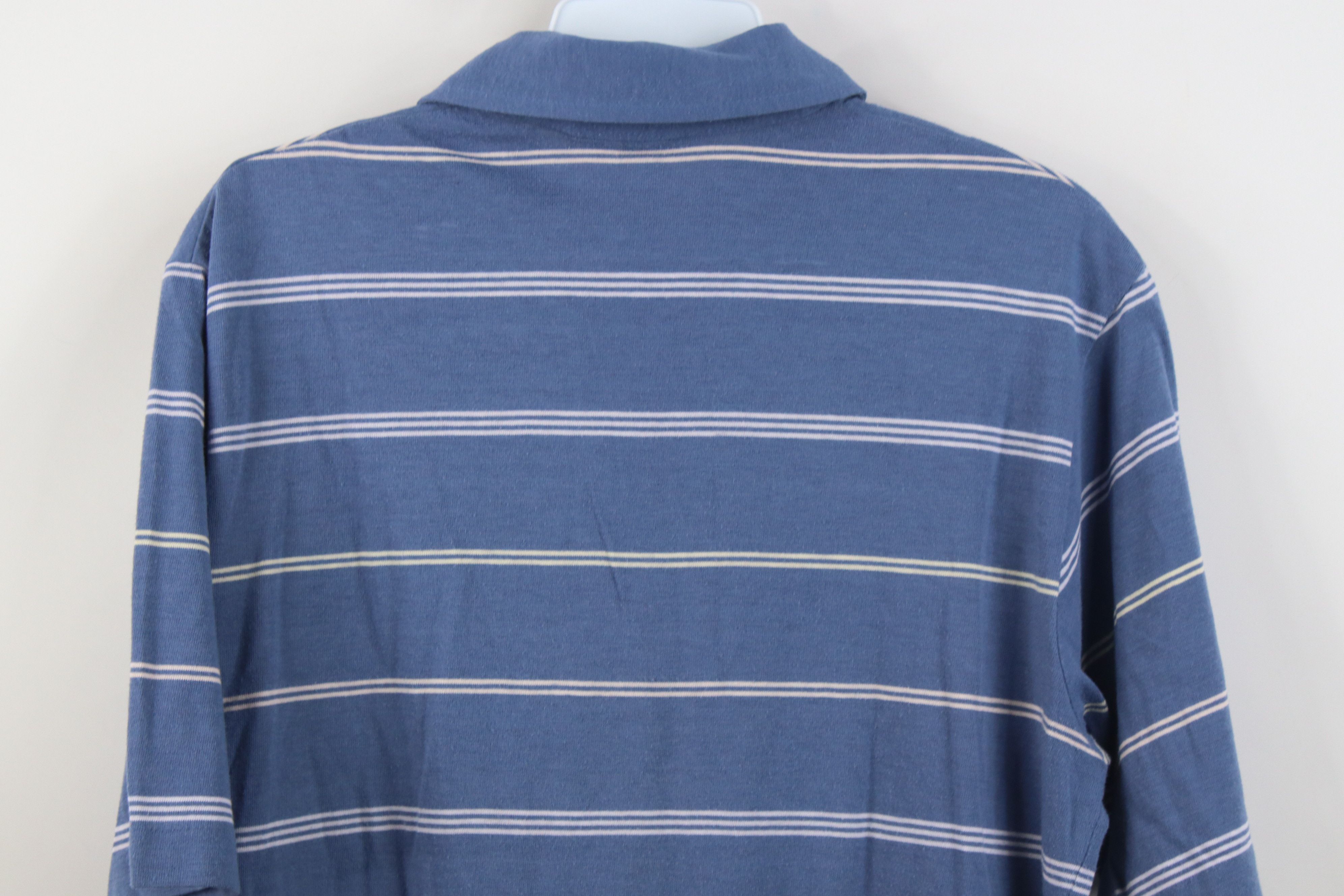 Vintage Vintage 80s 90s Streetwear Striped Knit Golf Polo Shirt Size US M / EU 48-50 / 2 - 11 Thumbnail