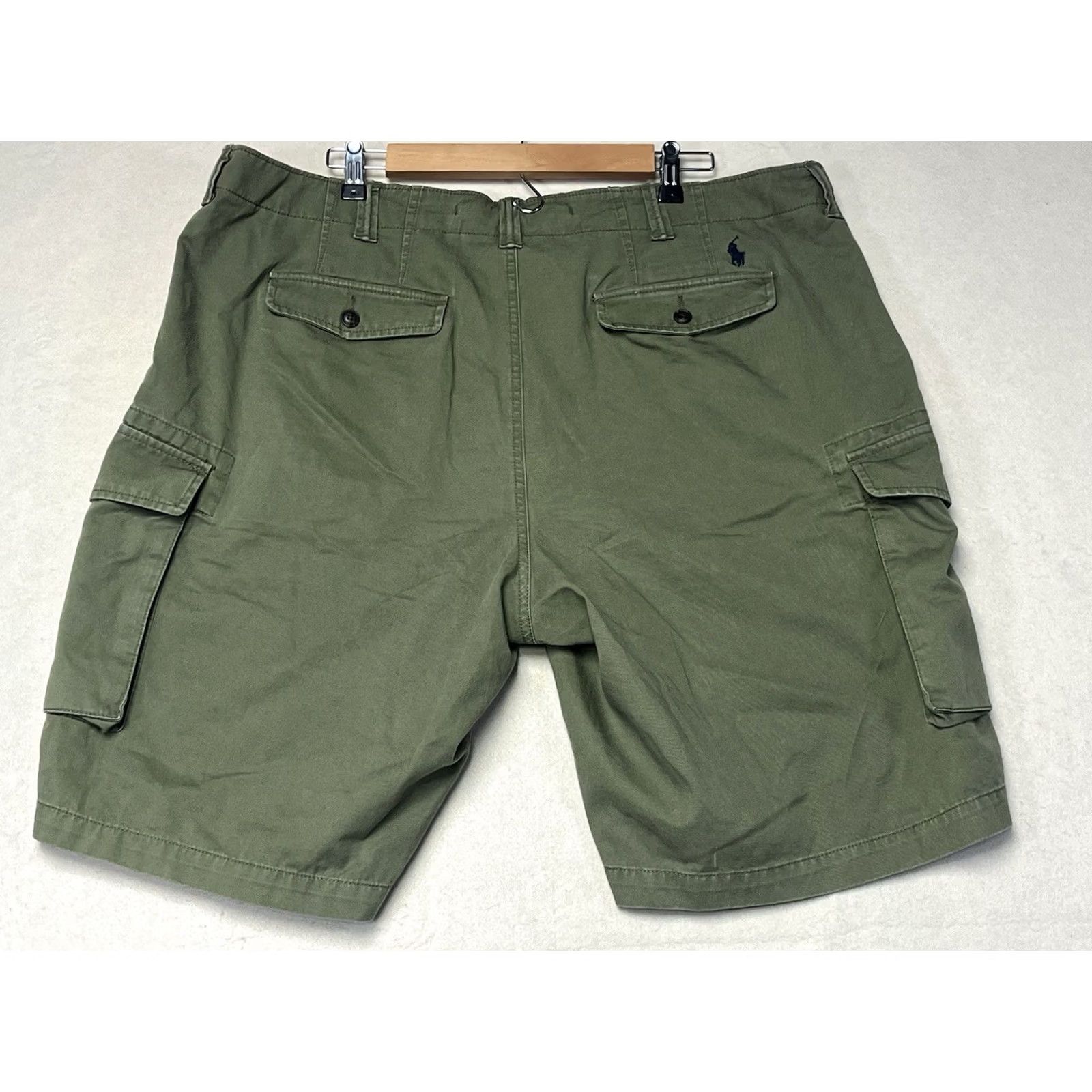 Polo Ralph Lauren Polo Ralph Lauren Cargo Shorts Mens Size 40 Flat Front Cotton Army Green Size US L / EU 52-54 / 3 - 2 Thumbnail