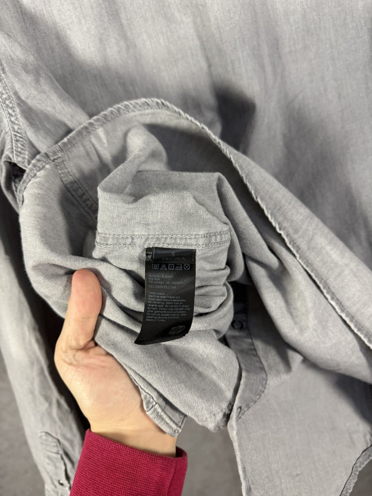 Allsaints Allsaints designer double pocket distressed shirt Size US S / EU 44-46 / 1 - 11 Thumbnail