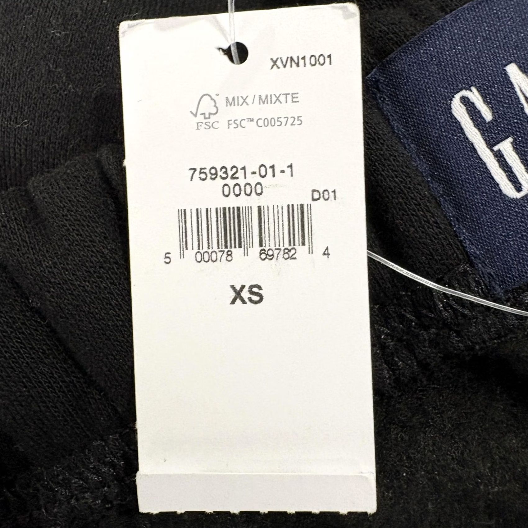 Gap Gap Fleece Sweatpants Womens XS Black Relaxed High Rise Elastic Waist Lounge NWT Size 26" / US 2 / IT 38 - 3 Thumbnail