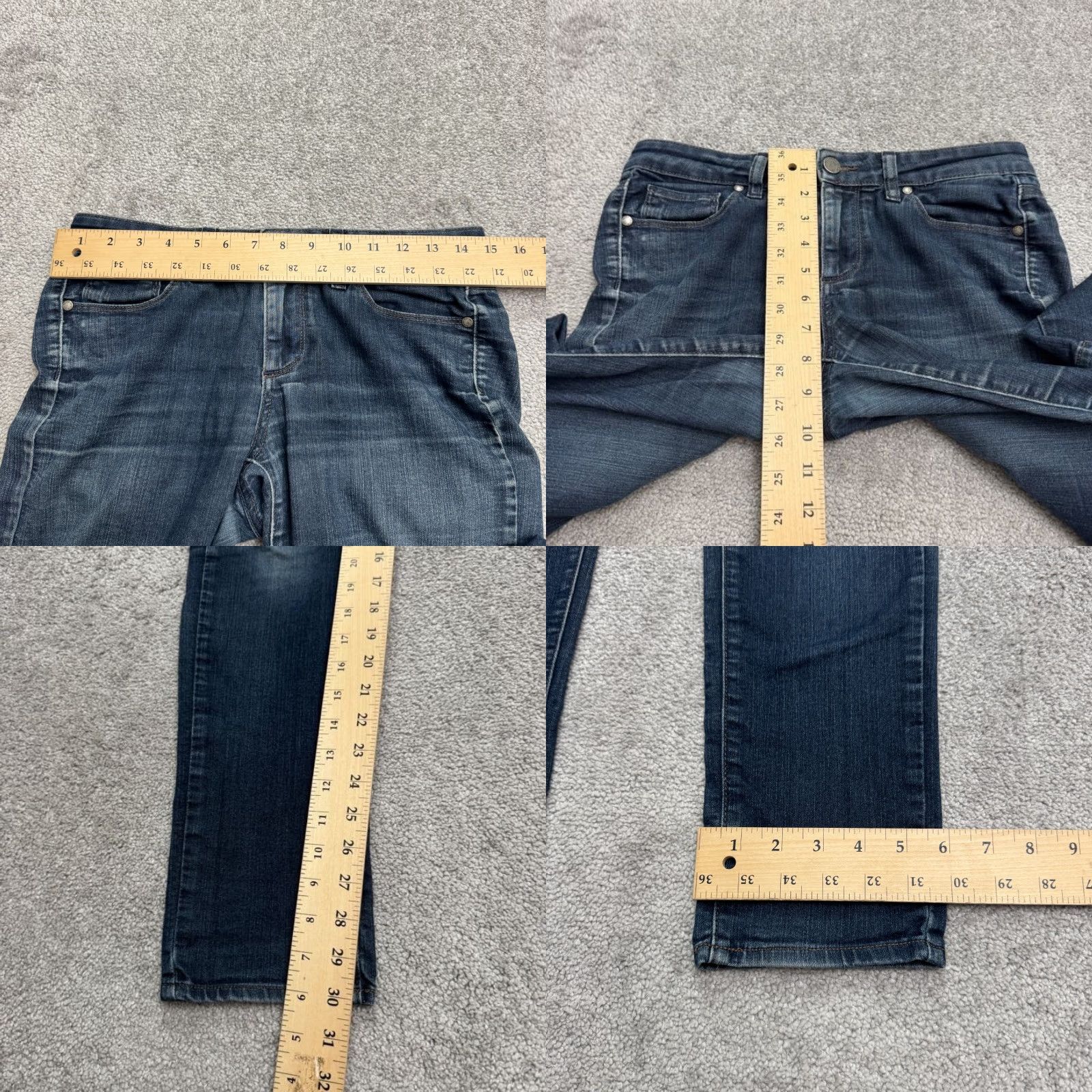Paige Paige Skyline Jeans Womens 28 Denim Blue Mid Rise Skinny 5-Pocket Regular Inseam 30 inches City Streetwear Modern Casual Size 28" / US 6 / IT 42 - 9 Thumbnail