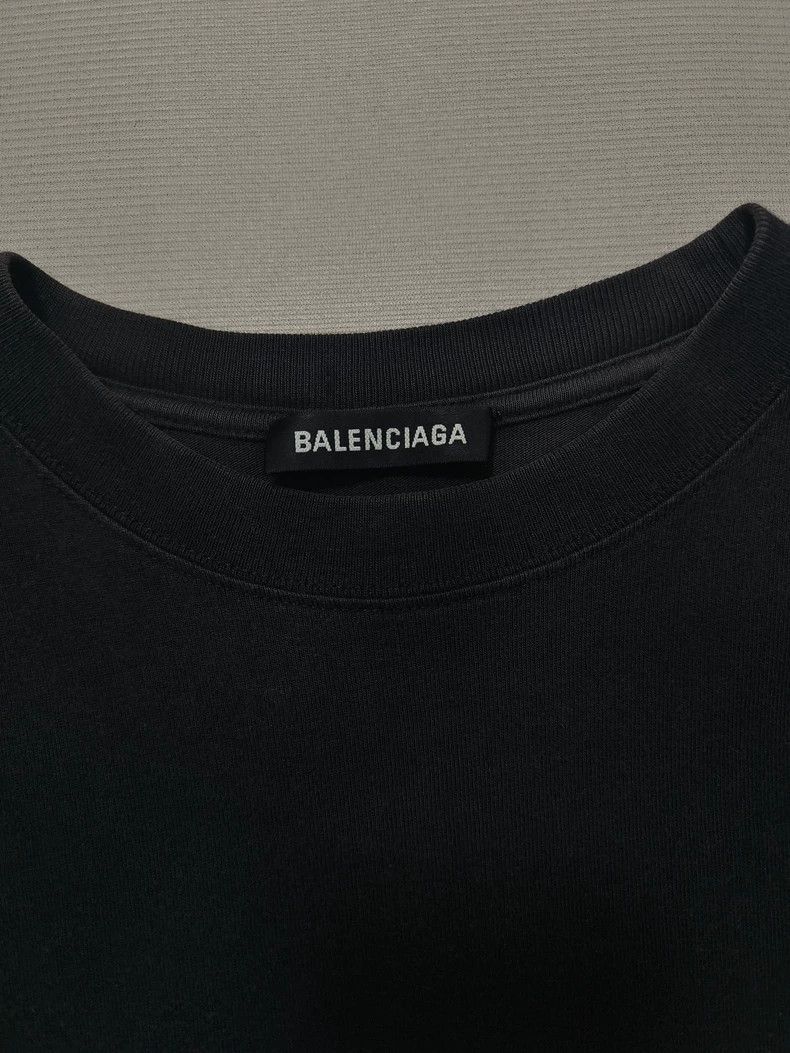 Balenciaga Balenciaga Black short sleeve with GW letter logo on the ch Size US XS / EU 42 / 0 - 2 Thumbnail