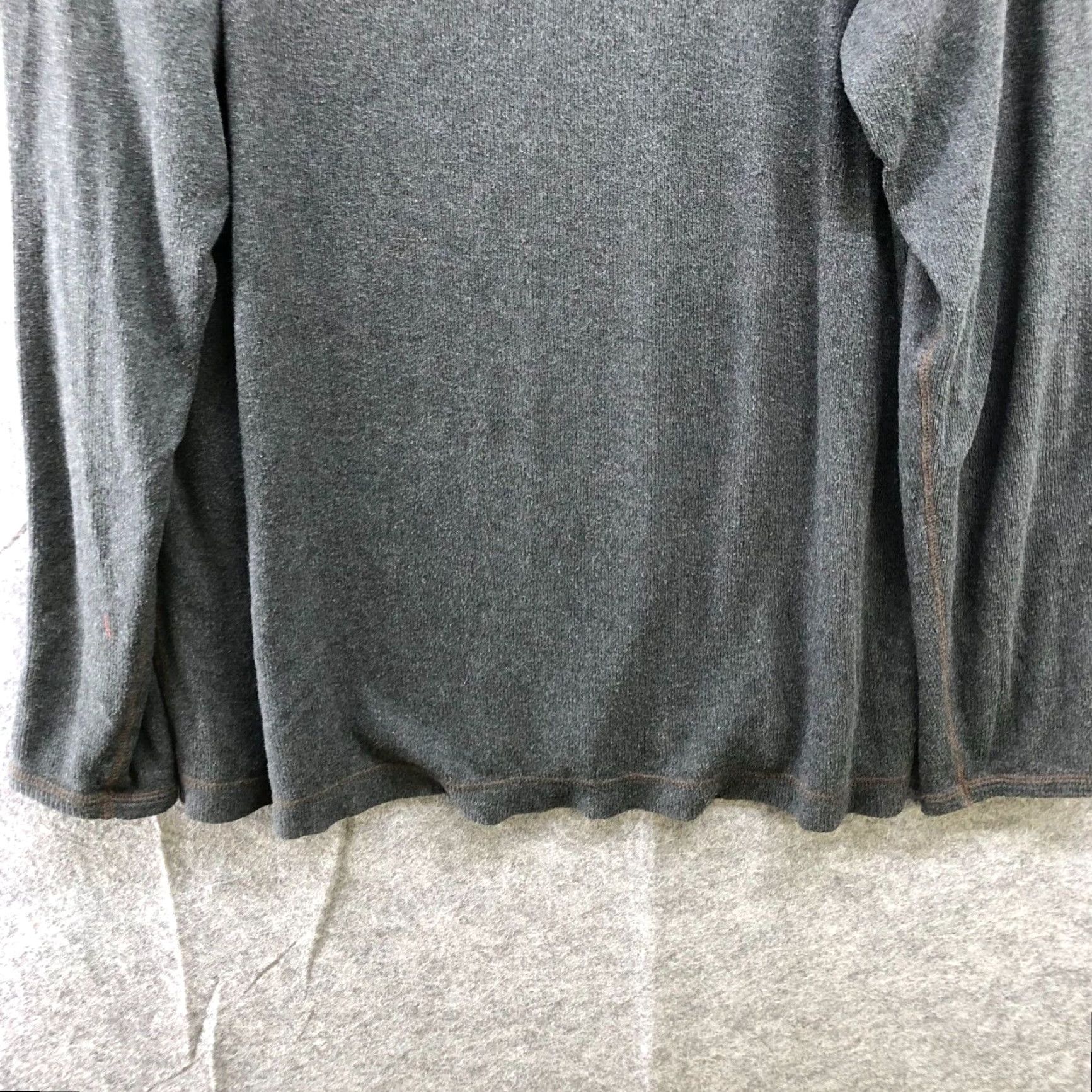 Quiksilver Quiksilver Editions Men's Long Sleeve Gray Thermal Crewneck T-Shirt Size L Size US L / EU 52-54 / 3 - 4 Thumbnail