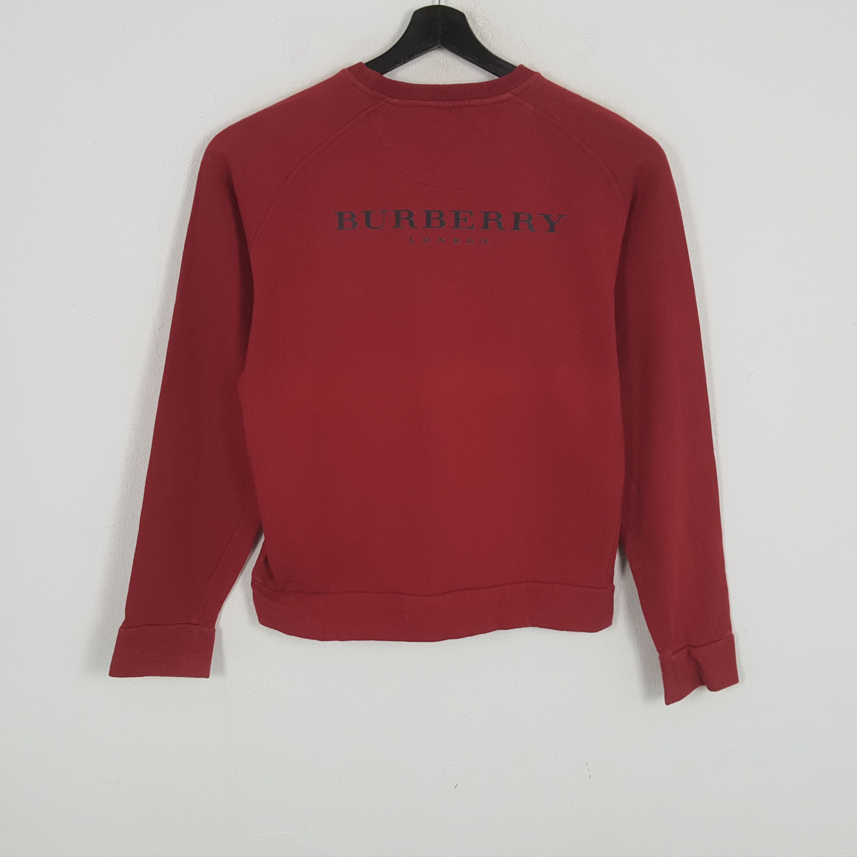 Burberry × Vintage BURBERRY LONDON Fashion Brand Custom Art Sweatshirt Size US M / EU 48-50 / 2 - 1 Thumbnail