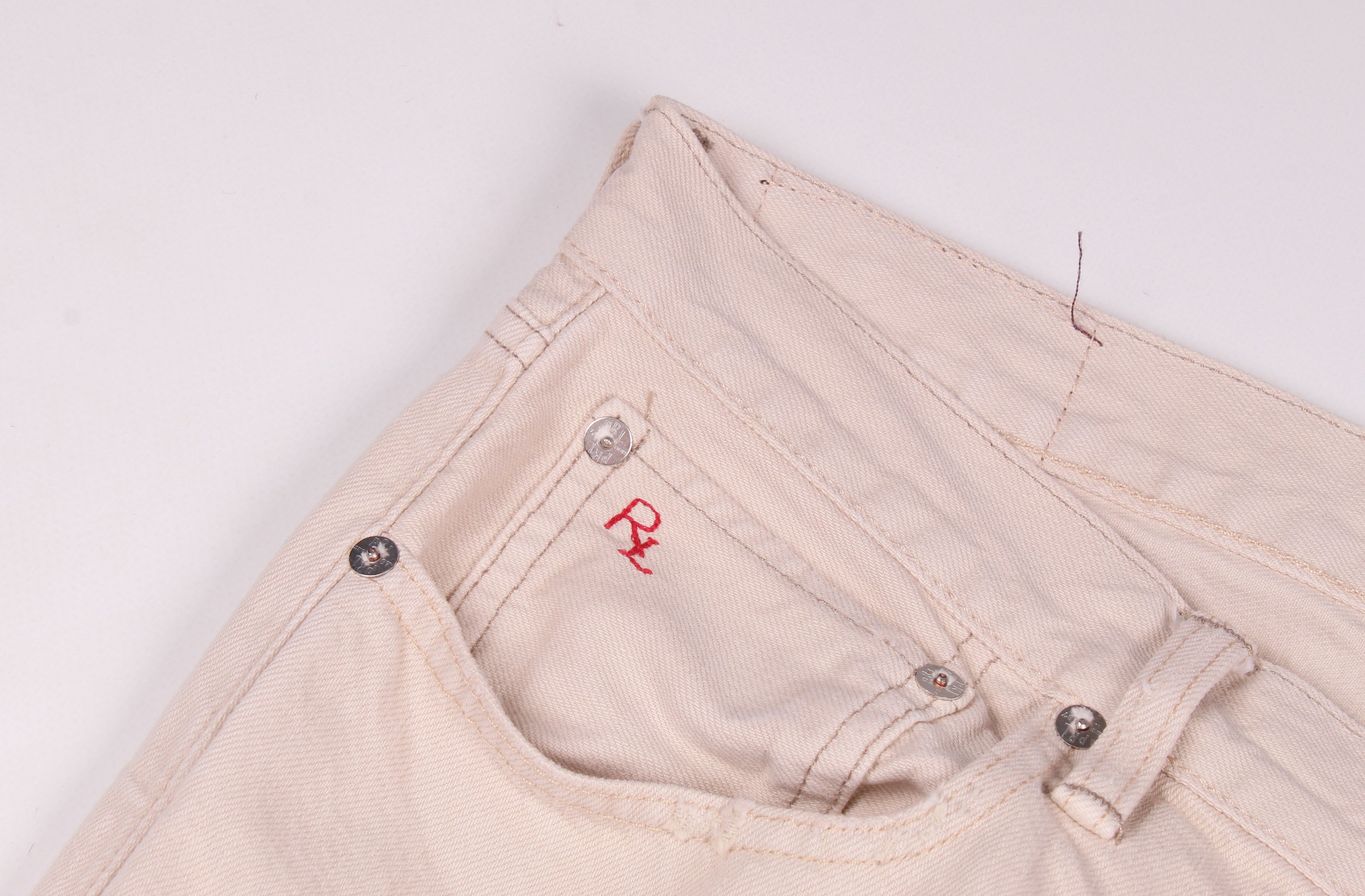 Polo Ralph Lauren Vintage Polo Ralph Lauren Beige Classic Fit Denim Jeans Size US 33 - 3 Thumbnail