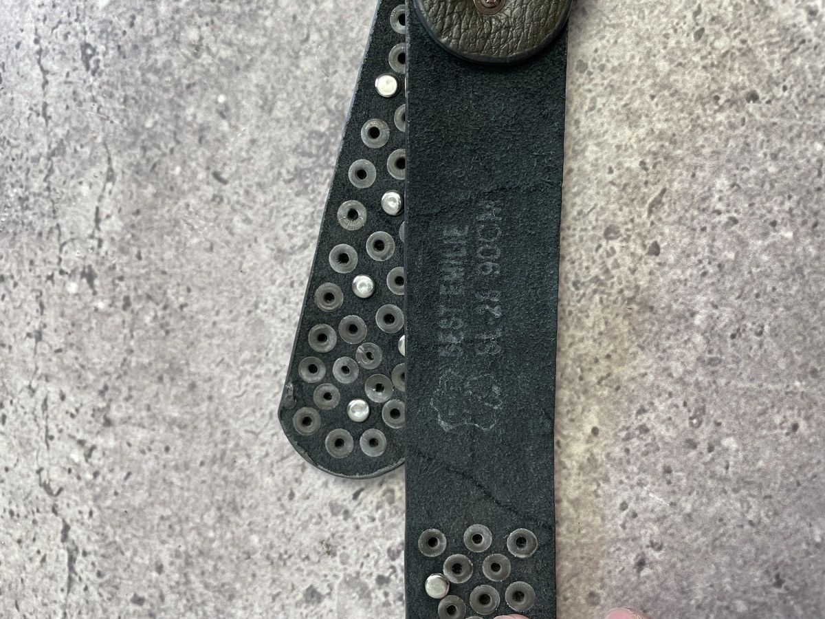 Diesel × Hysteric Glamour × Japanese Brand Vintage Leather Belt Y2K Rhinestones Punk Size 34/36 Size 32 - 8 Thumbnail