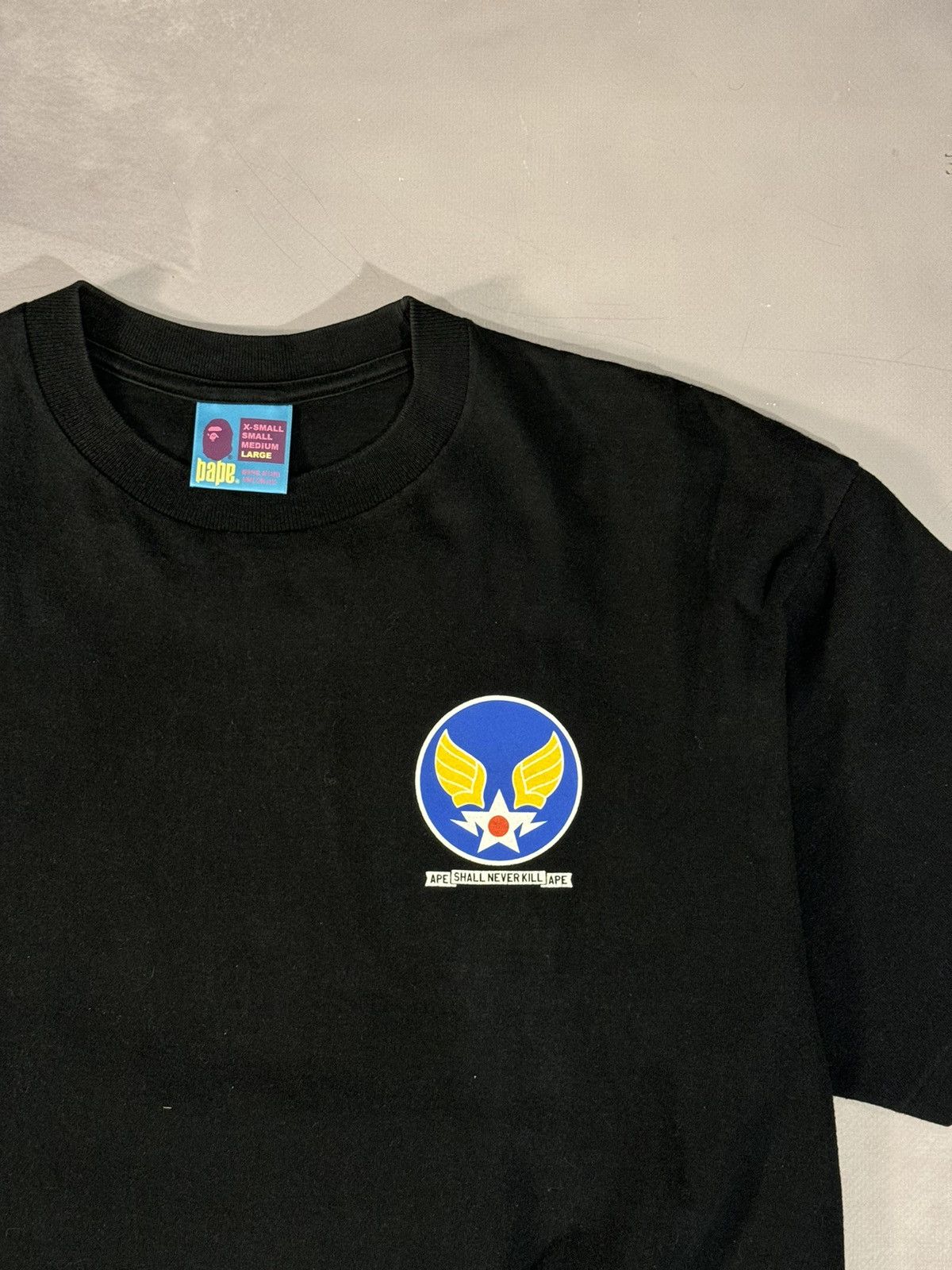 Bape Bape Ape Shall Never Kill Ape Tee(Black/L) Size US L / EU 52-54 / 3 - 3 Thumbnail
