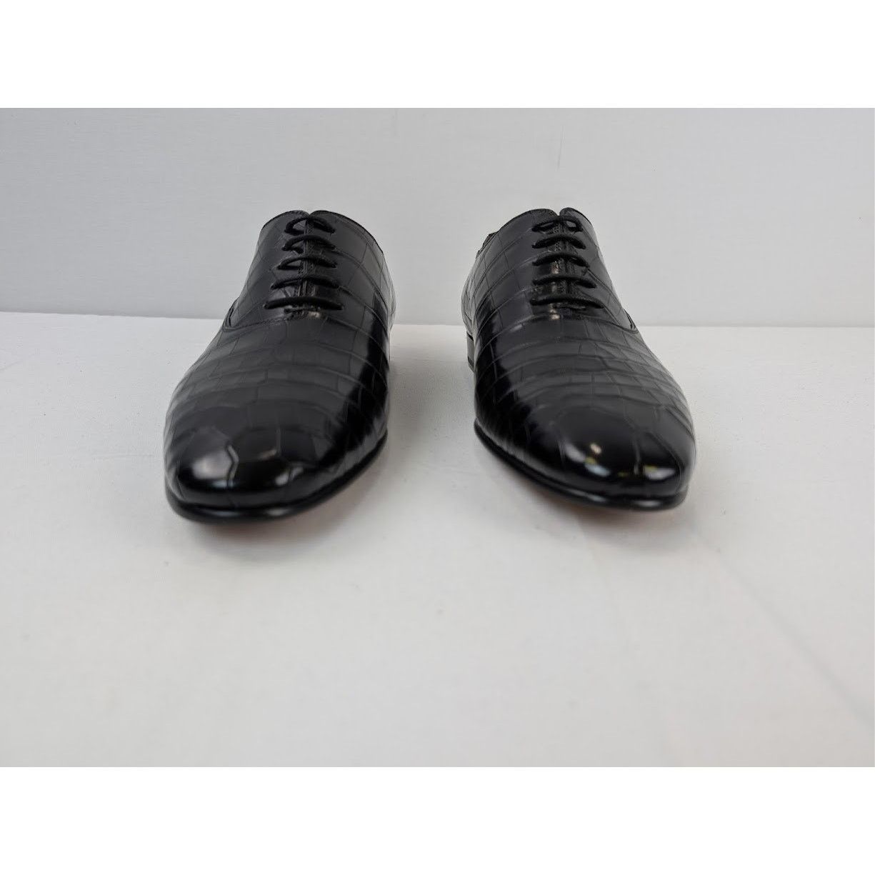 Gucci o1rshd1 Croco Niloticus Shoes in Black Size US 10.5 / EU 43-44 - 9 Thumbnail