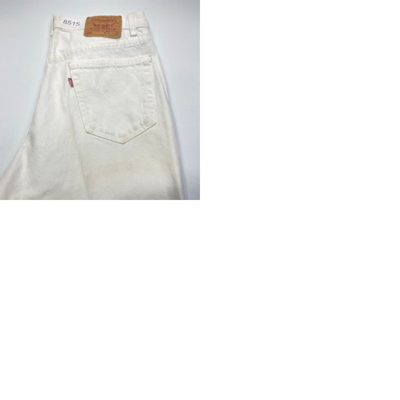 Levi's VINTAGE Levi's 501 Denim Jeans Mens 36x30 White Made in USA 90s Paper Tag 8515 Size US 36 / EU 52 - 9 Thumbnail