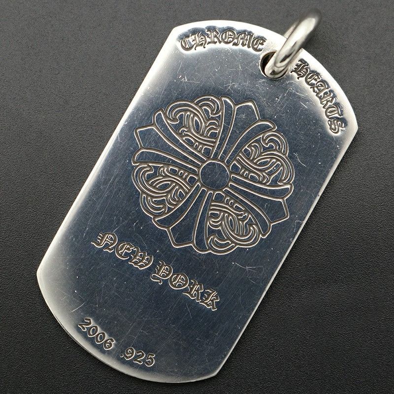 CHROME HEARTS RAISED DOGTAG NYC限定 ネックレス クロムハーツ（原本無） RAISED DOGTAG NYC限定 レイズド