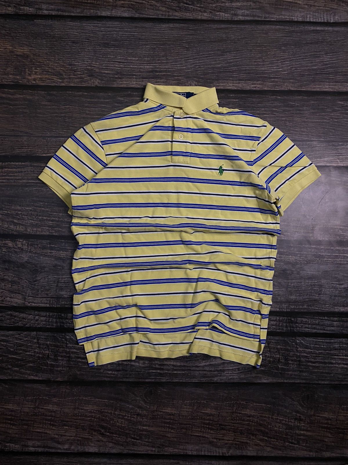 Polo Ralph Lauren × Vintage Ralph Laurent Vintage Striped Polo Shirt Size US M / EU 48-50 / 2 - 1 Thumbnail