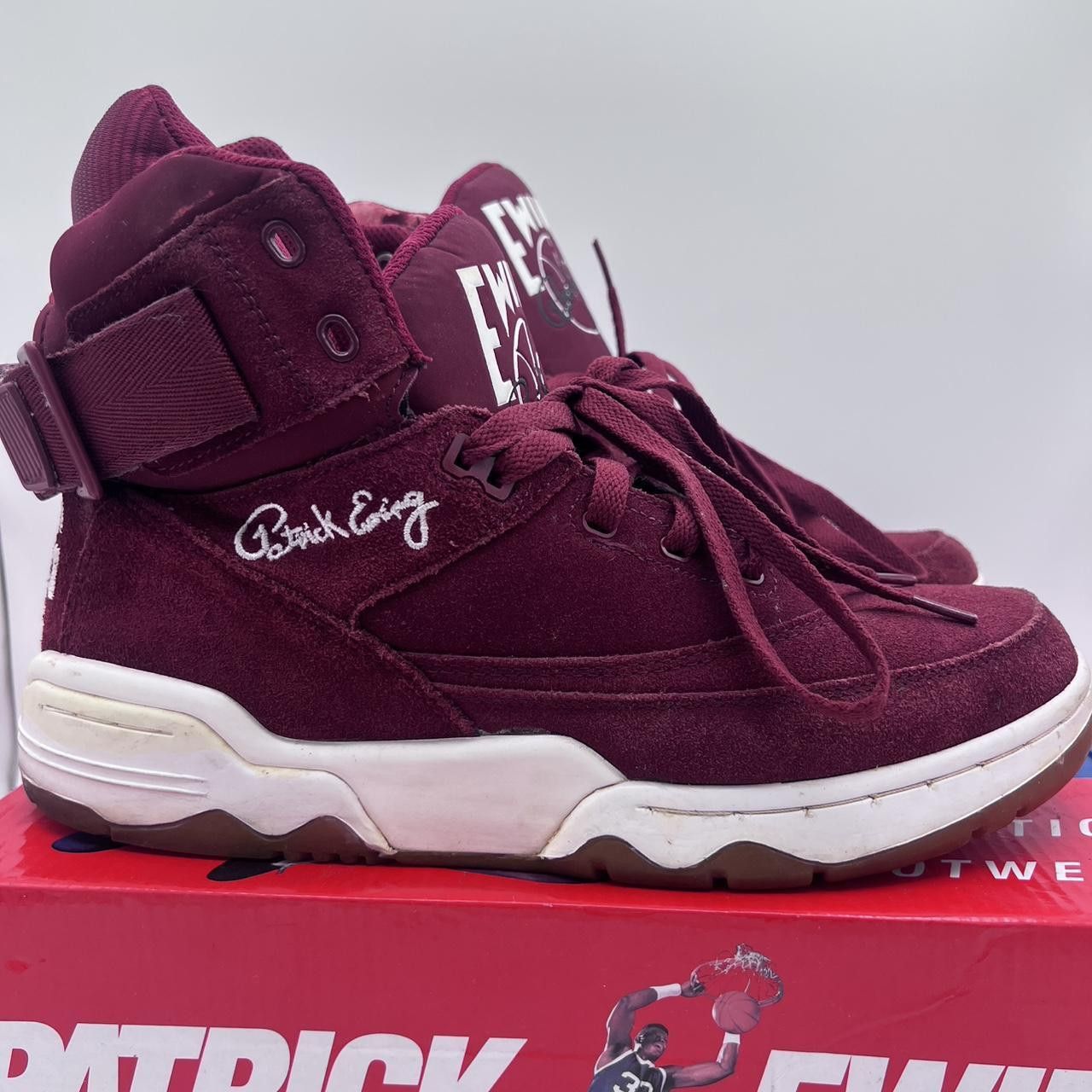 Vintage Ewing 33 Hi Red/Black RN 91175 Basketball Sneaker MEN 10.5 Size US 10.5 / EU 43-44 - 1 Thumbnail