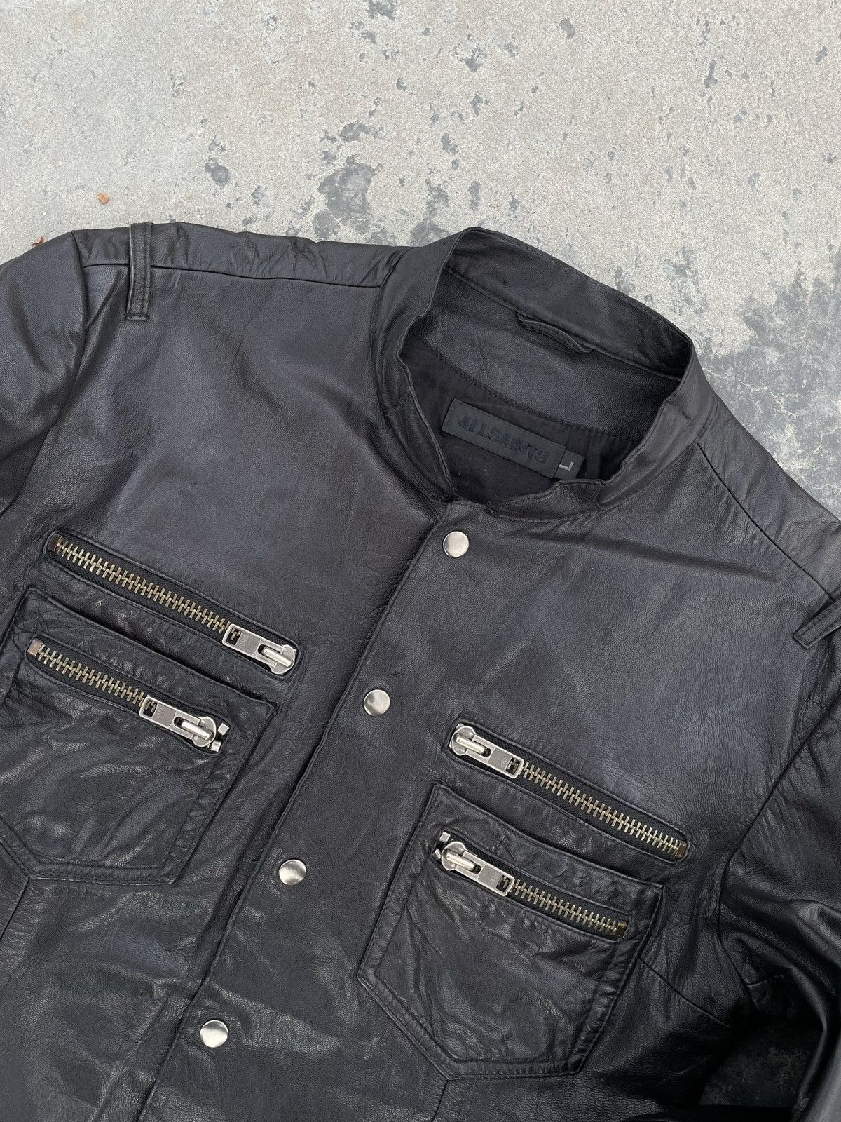Allsaints All Saints Ramones Leather RARE Avant Garde Y2K Jacket Size US L / EU 52-54 / 3 - 7 Thumbnail