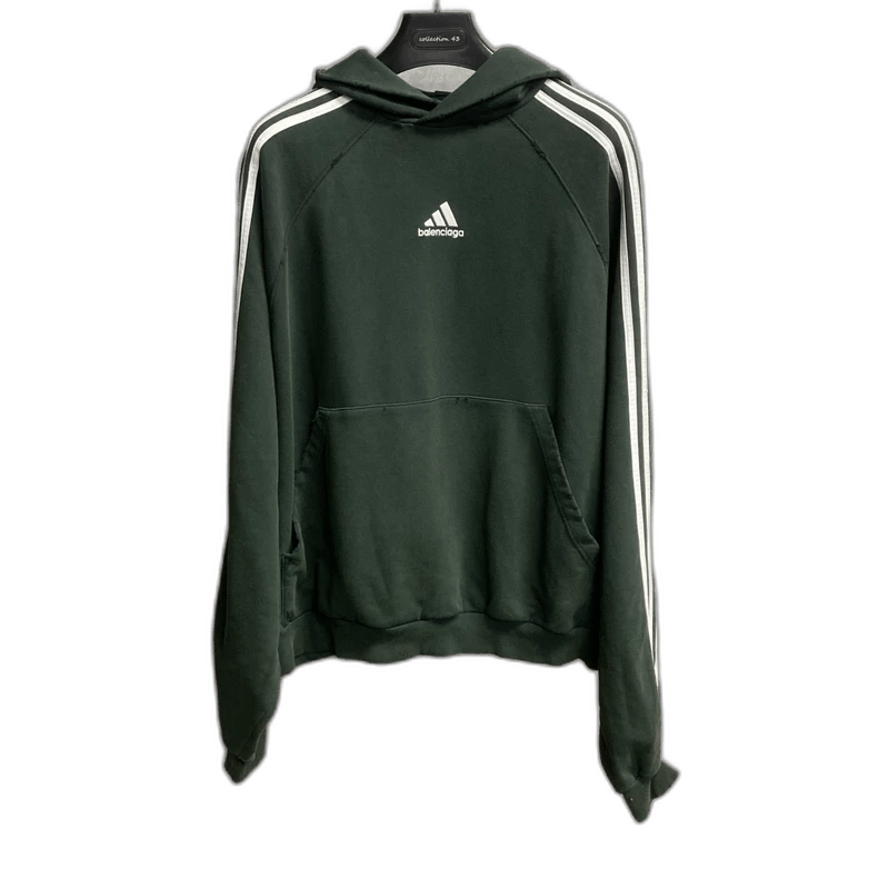 Balenciaga Balenciaga adidas Green Embroidered Logo Hoodie Size US M / EU 48-50 / 2 - 1 Thumbnail