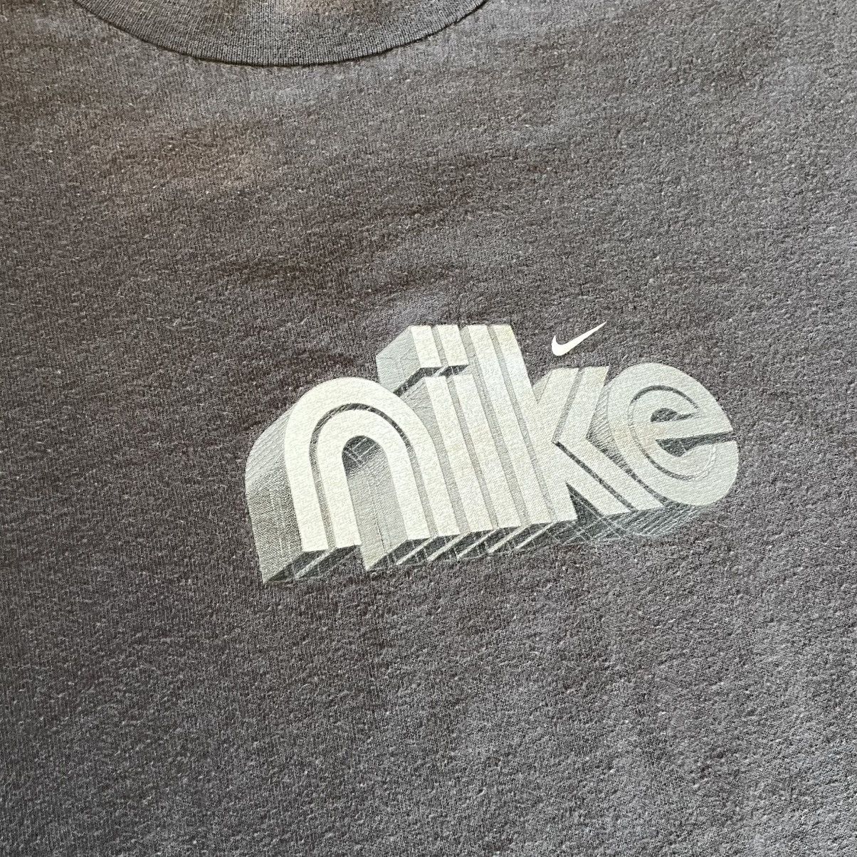 Nike Vintage 2000s Nike 3D Swoosh Logo Longsleeve T Shirt Washed Size US L / EU 52-54 / 3 - 5 Thumbnail