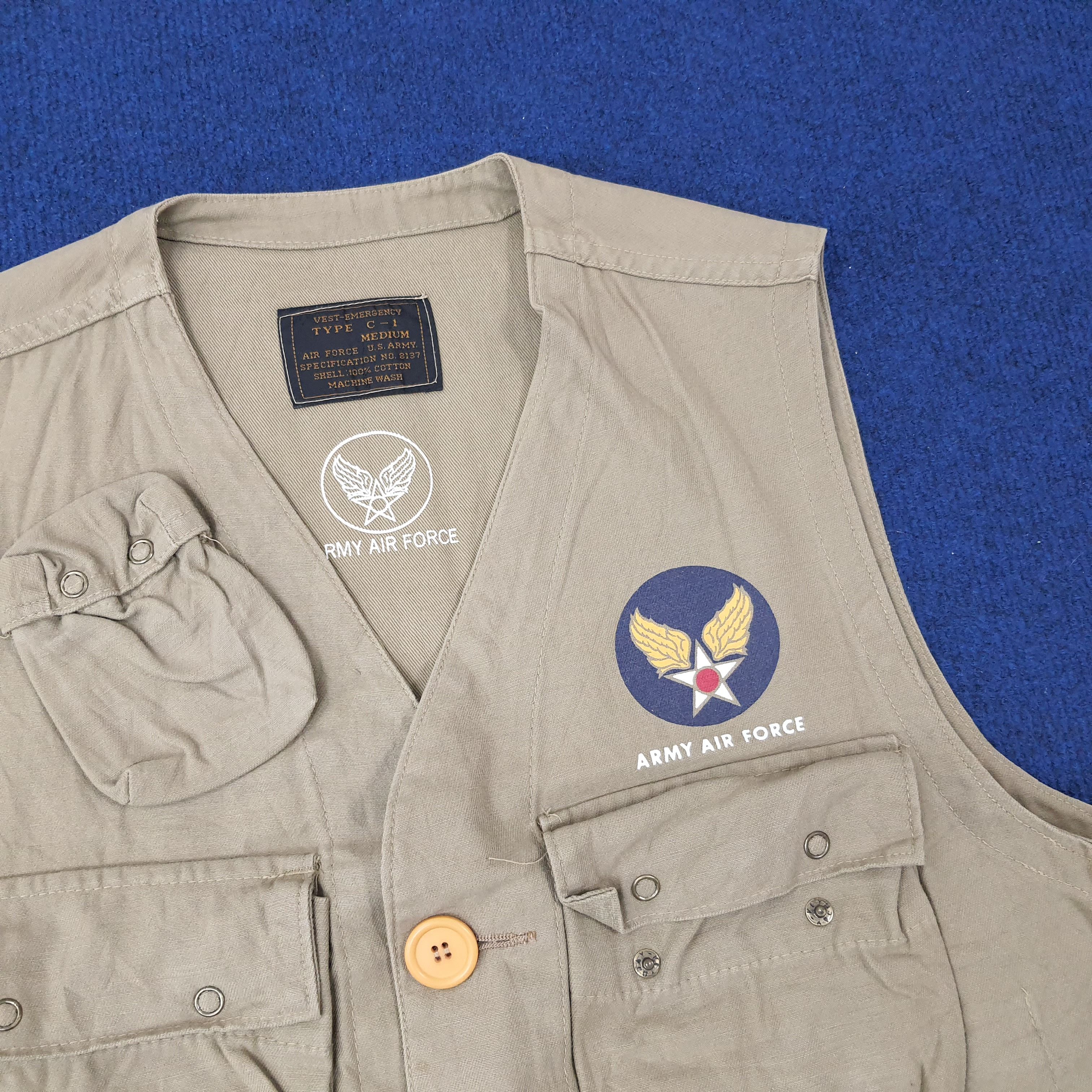 Vintage Vintage Army U.S. Air Force American Vest C219N17 Size US M / EU 48-50 / 2 - 2 Thumbnail
