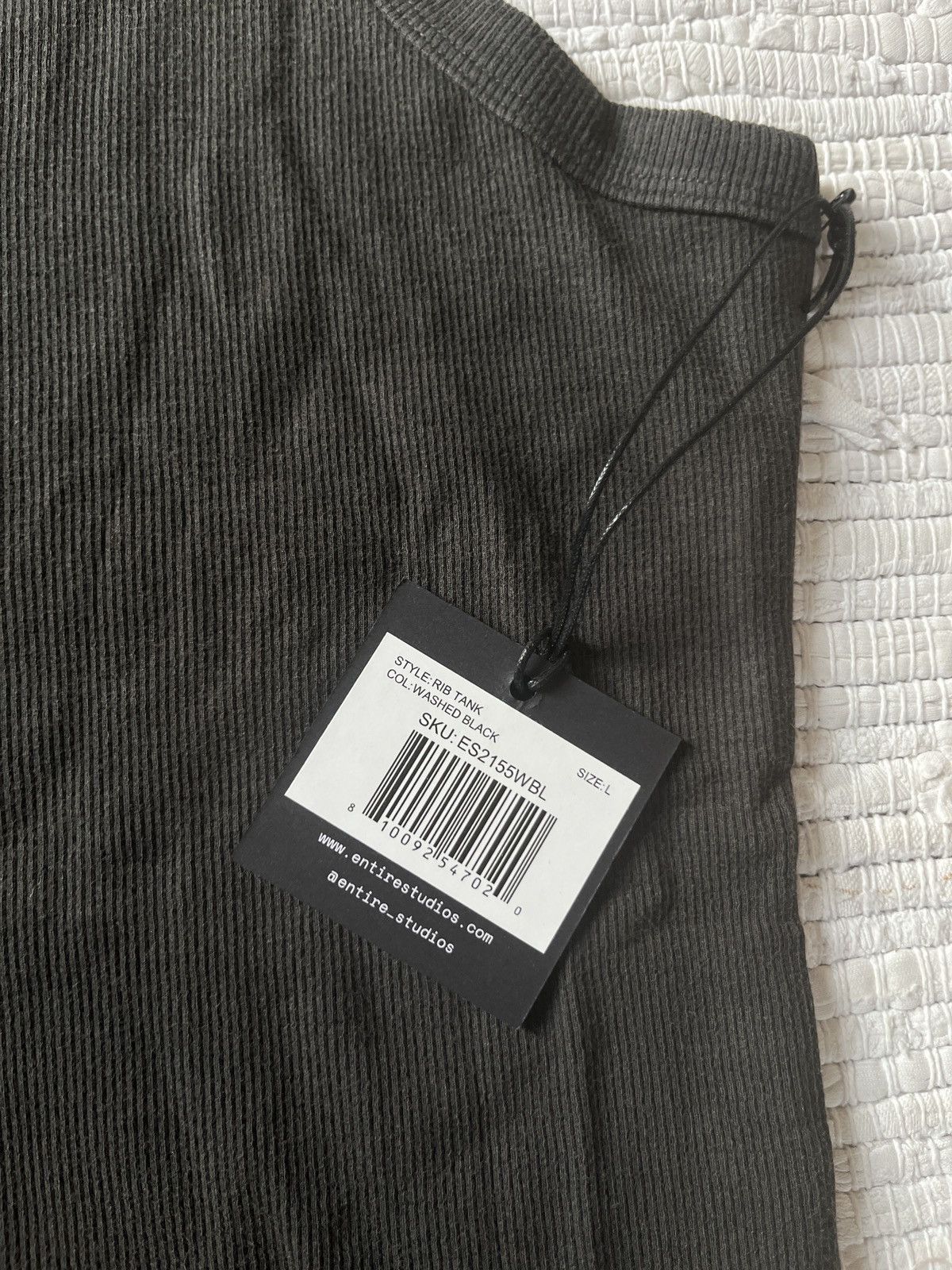Entire Studios RIB TANK WASHED BLACK Size US L / EU 52-54 / 3 - 2 Thumbnail