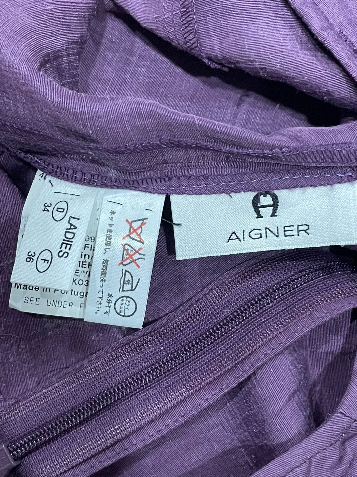 Aigner Aigner Purple Dress Size XS / US 0-2 / IT 36-38 - 3 Thumbnail